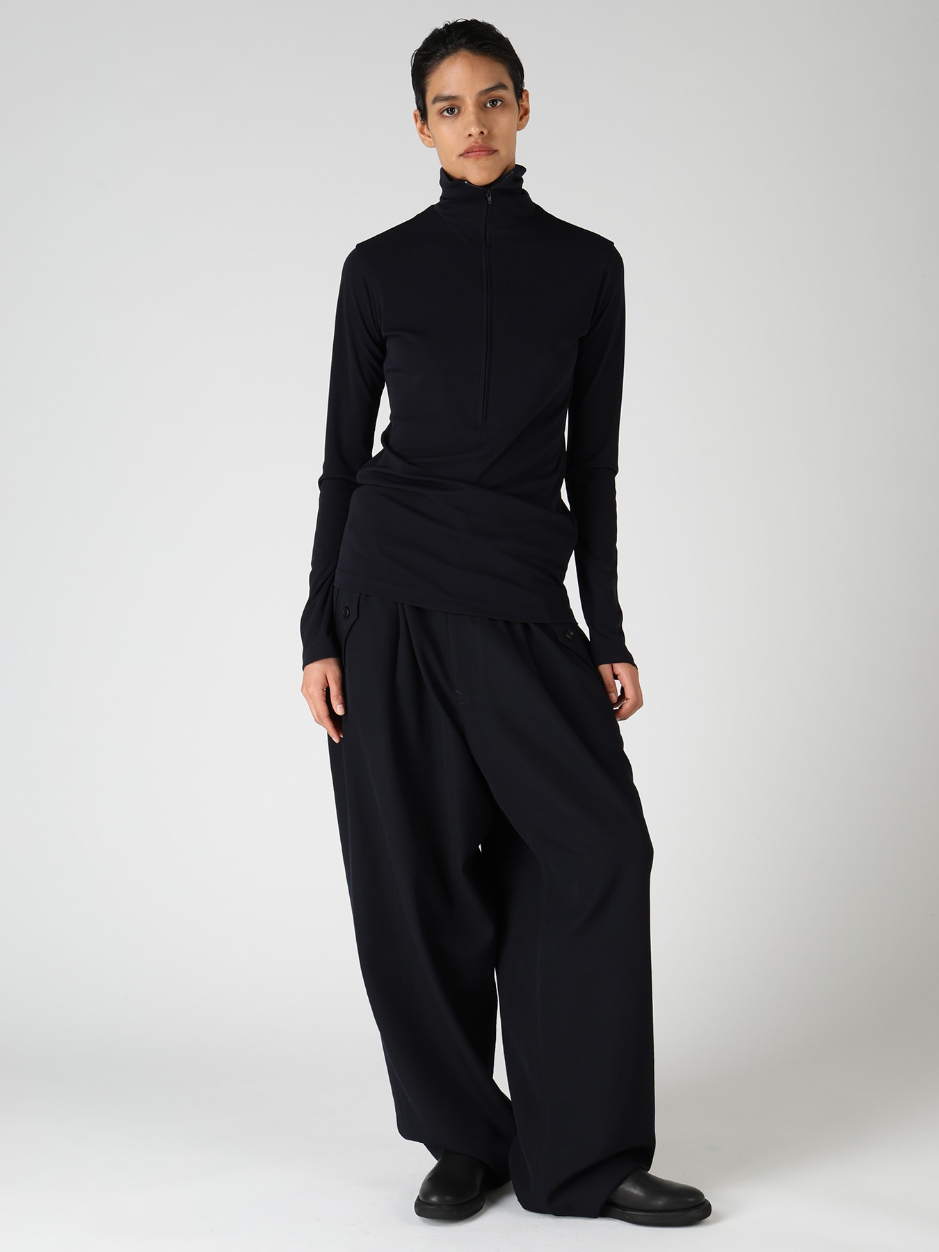 TA/PE DRY ZIP-UP HIGH NECK PULLOVER