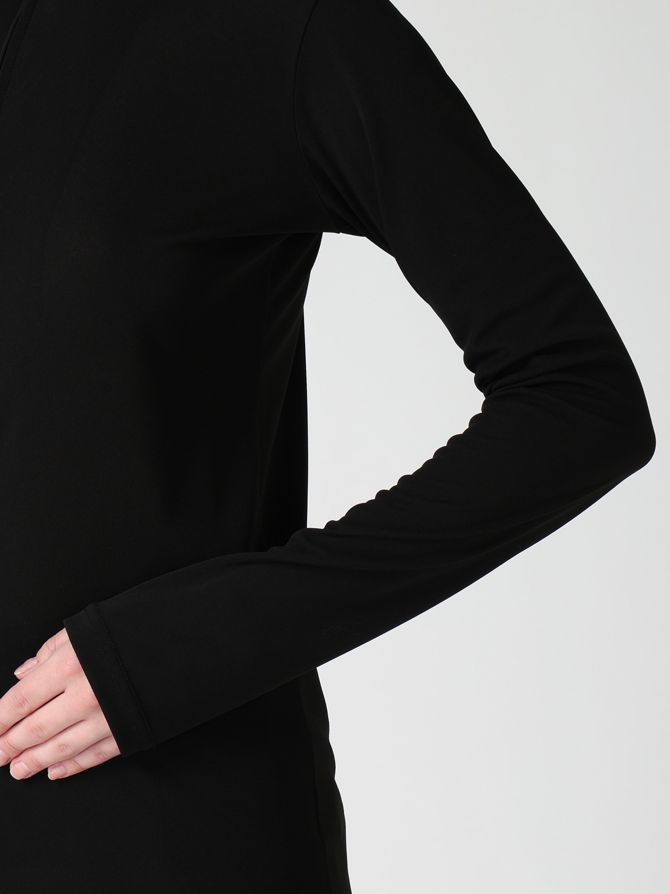 TA/PE DRY ZIP-UP HIGH NECK PULLOVER