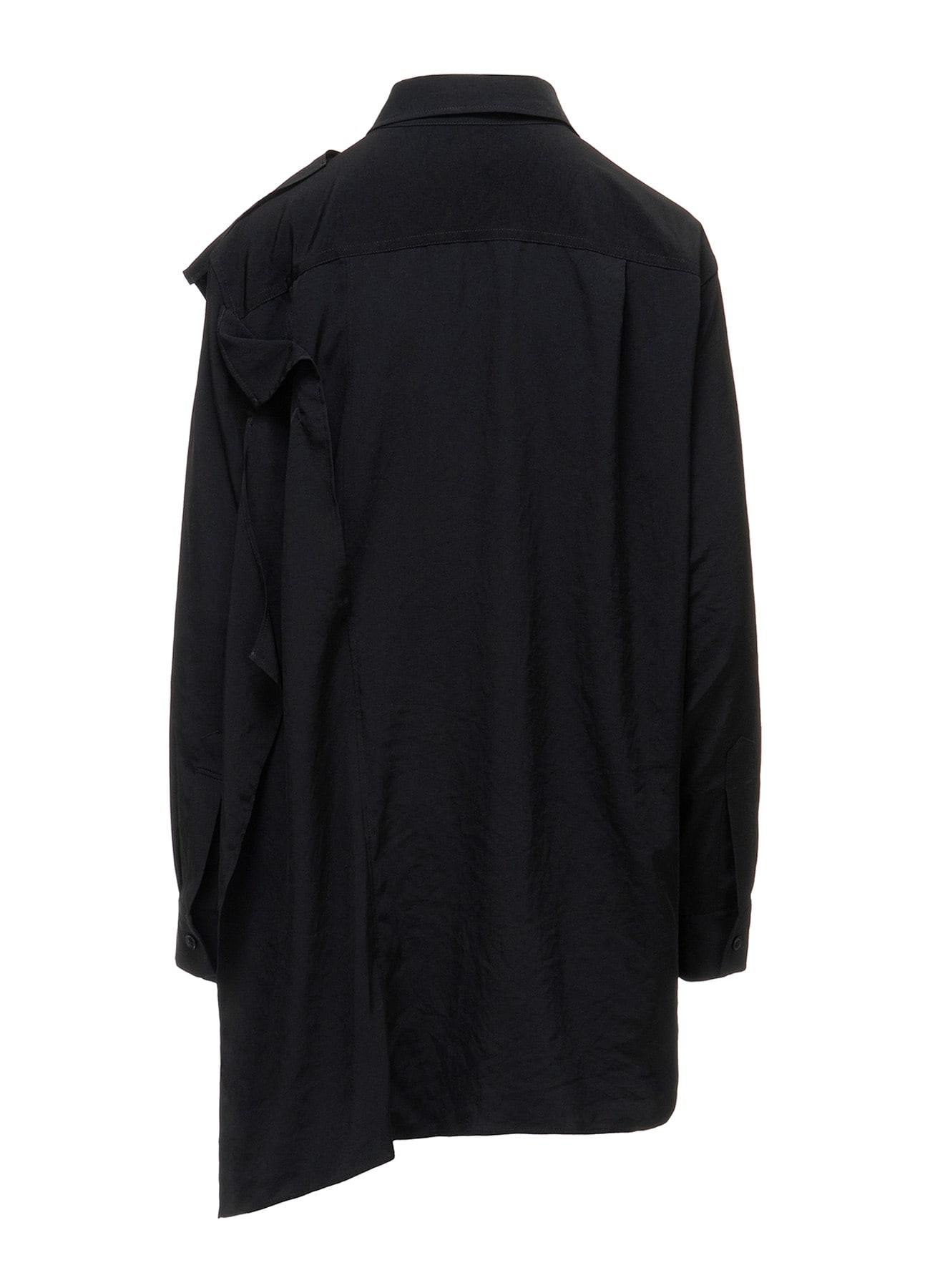 TA/PE CREPE DE CHINE FRONT DOUBLE CLOTH BLOUSE