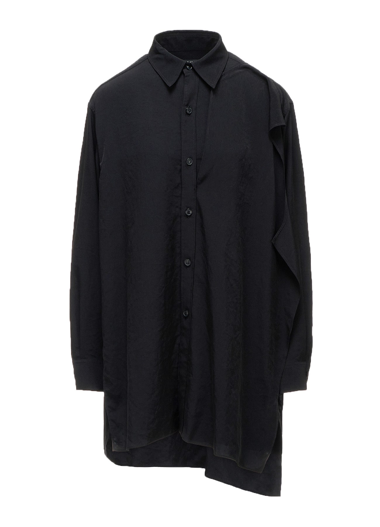 TA/PE CREPE DE CHINE FRONT DOUBLE CLOTH BLOUSE