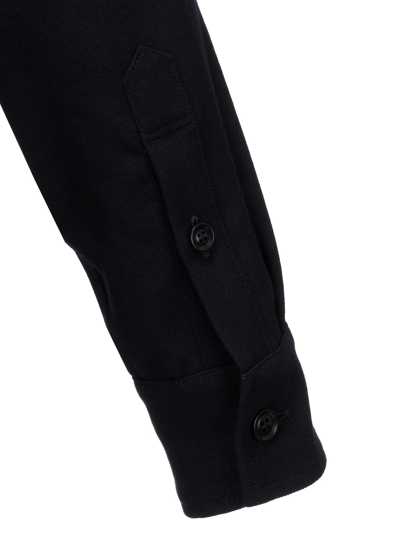 WOOL GABARDINE MILITARY SHIRT