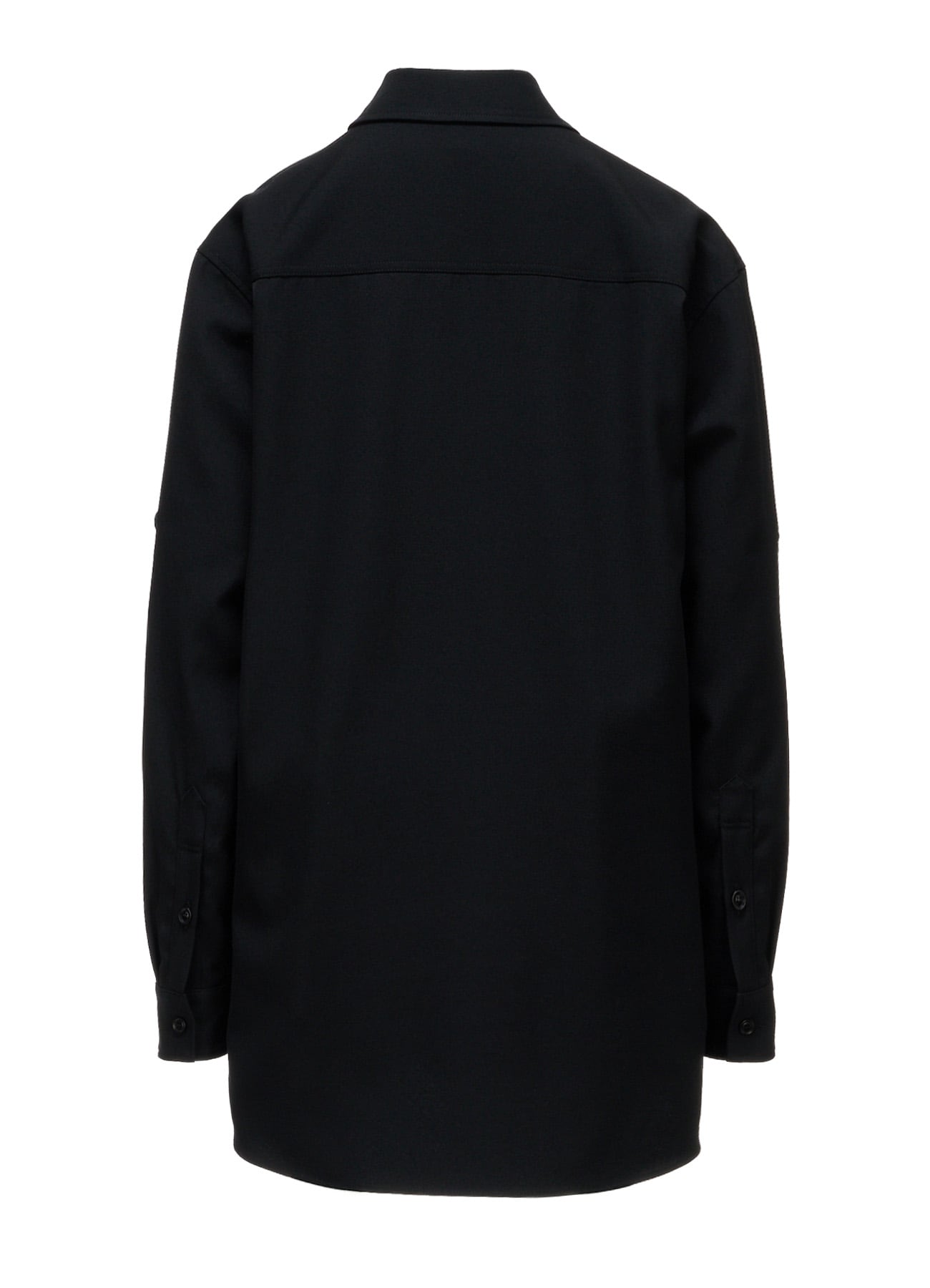 WOOL GABARDINE MILITARY SHIRT