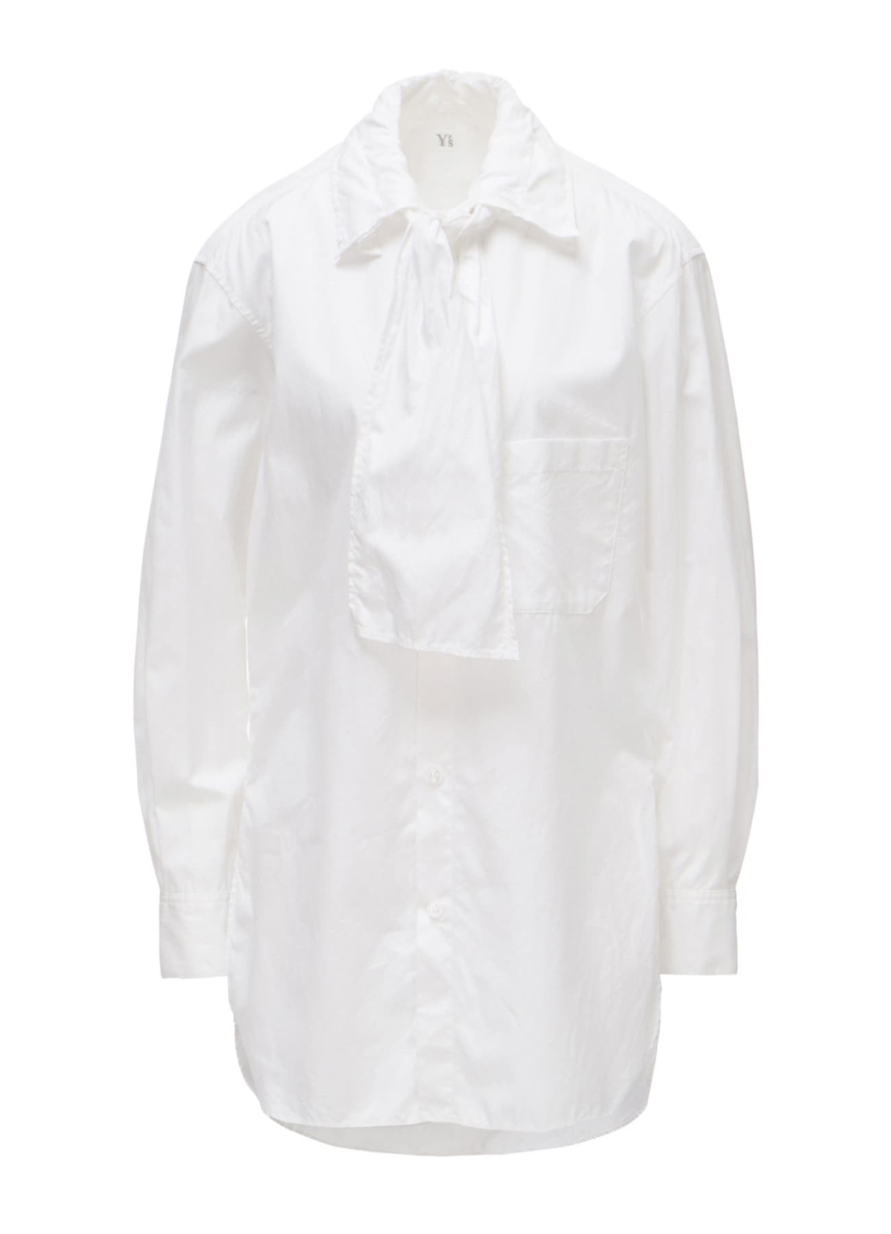 100/2 COTTON BROAD BOW COLLAR SHIRT