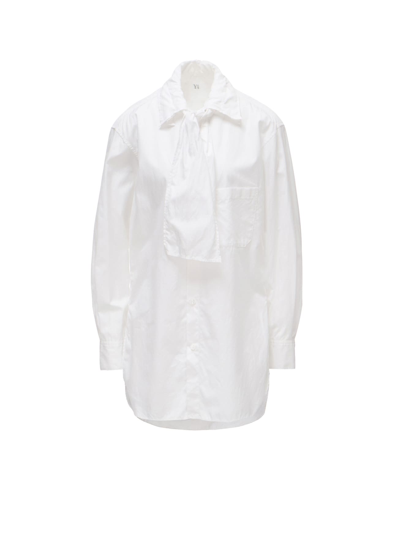 100/2 COTTON BROAD BOW COLLAR SHIRT