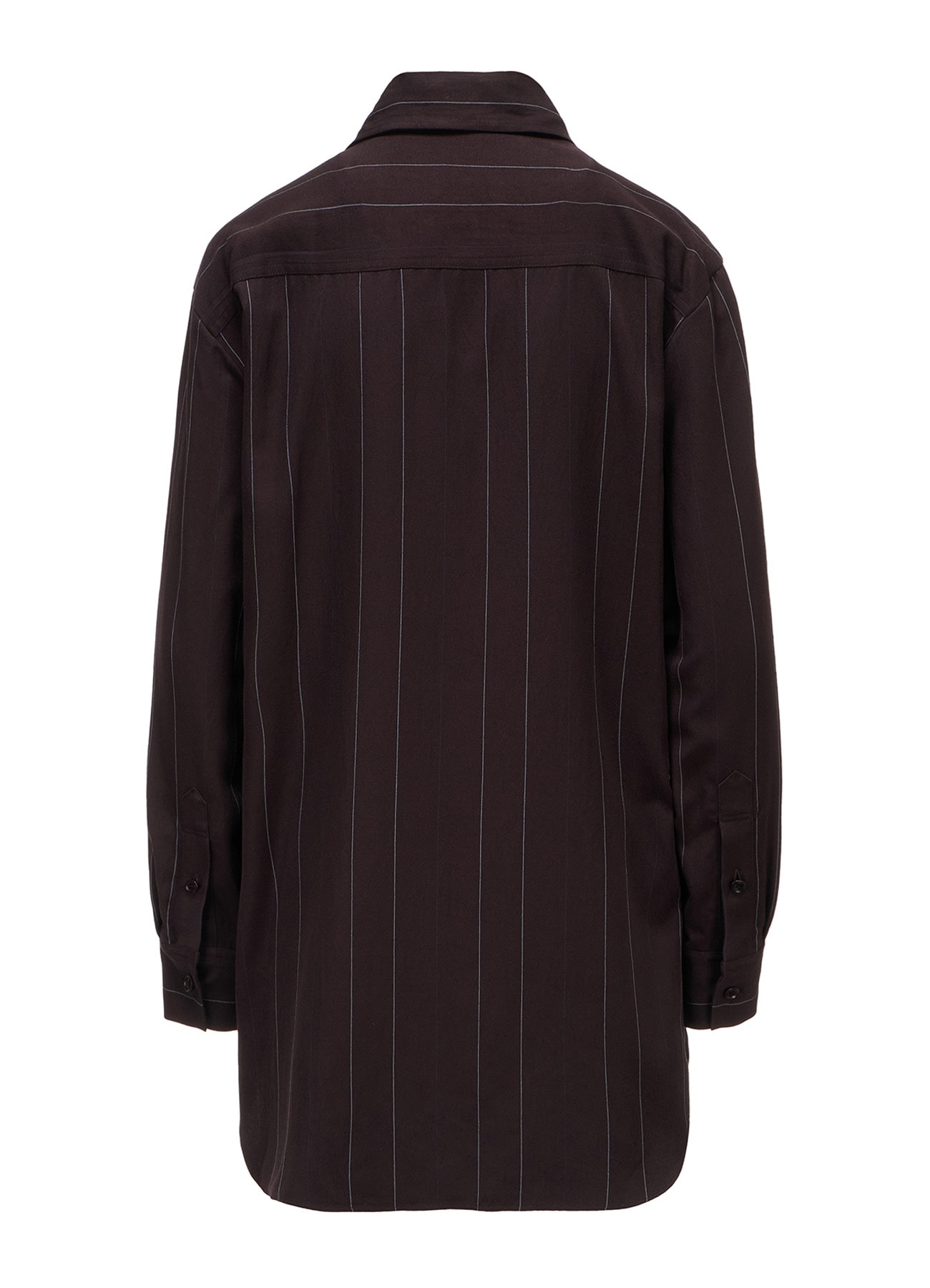 PINSTRIPE BOW-NECK SHIRT