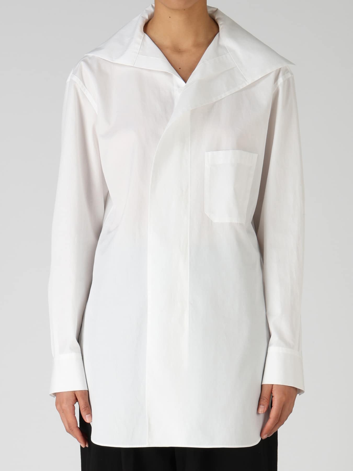 100/2 COTTON BROAD SAILOR COLLAR SHIRT