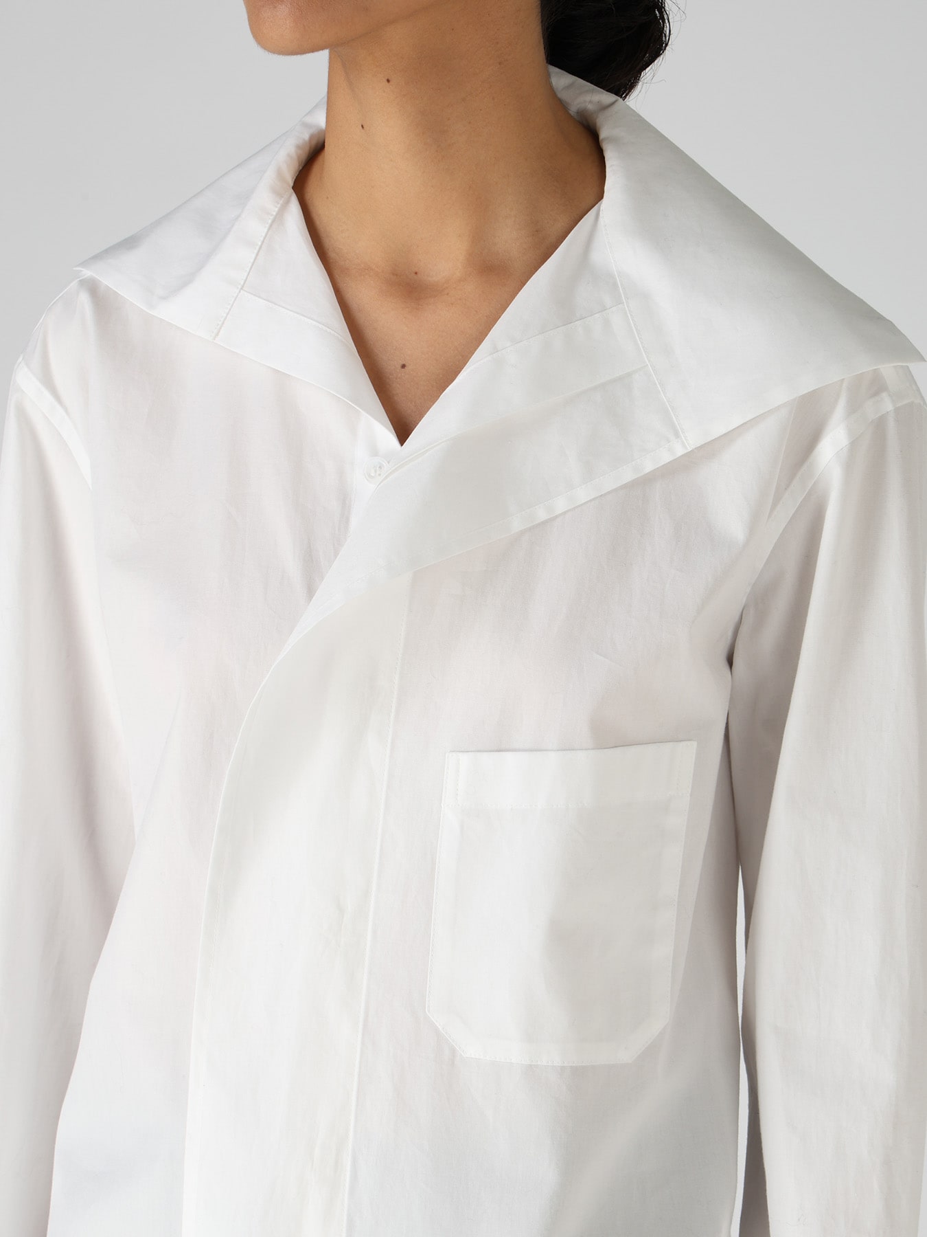 100/2 COTTON BROAD SAILOR COLLAR SHIRT