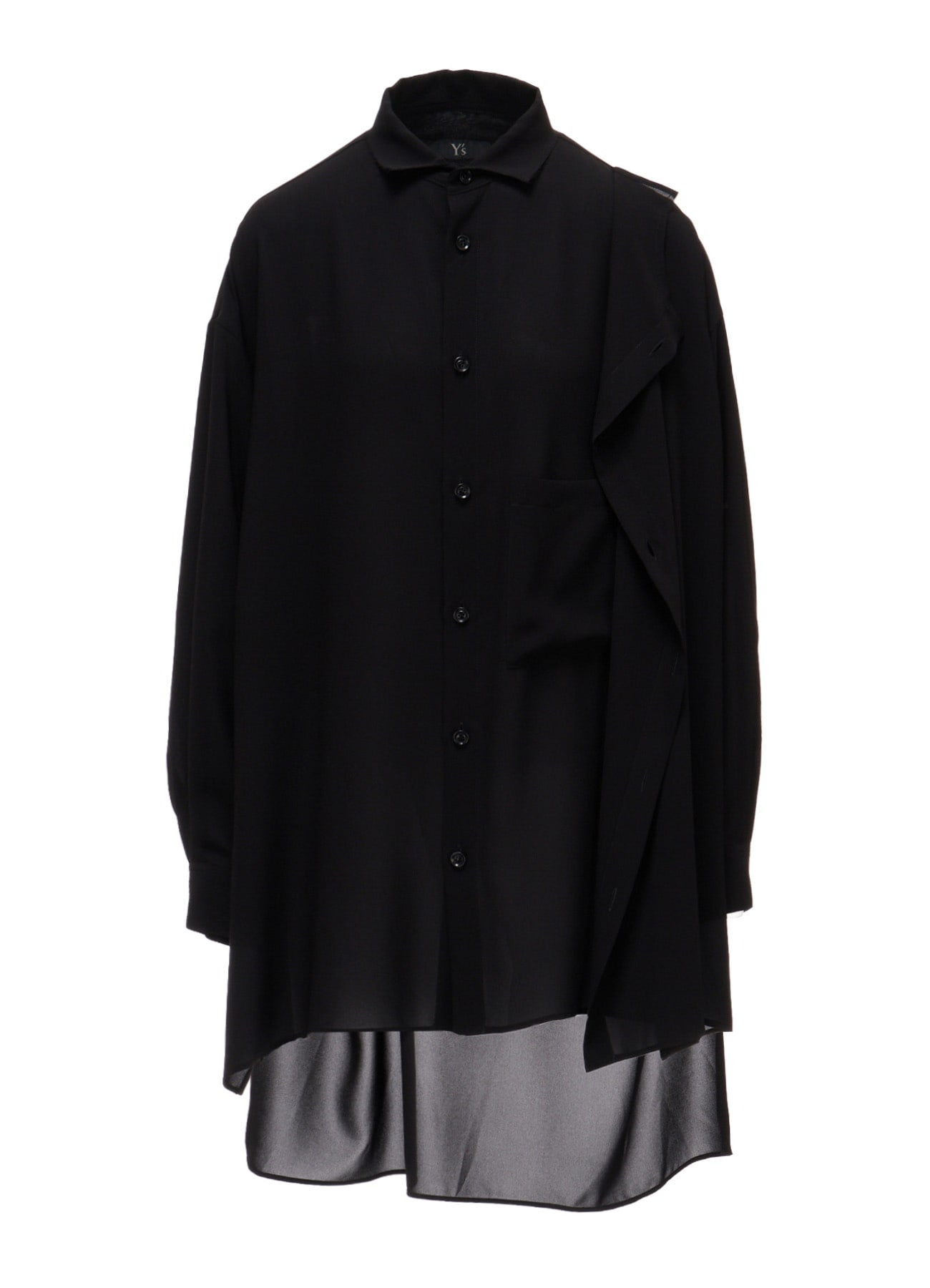 TA/PE GEORGETTE DOUBLE-LAYER BLOUSE