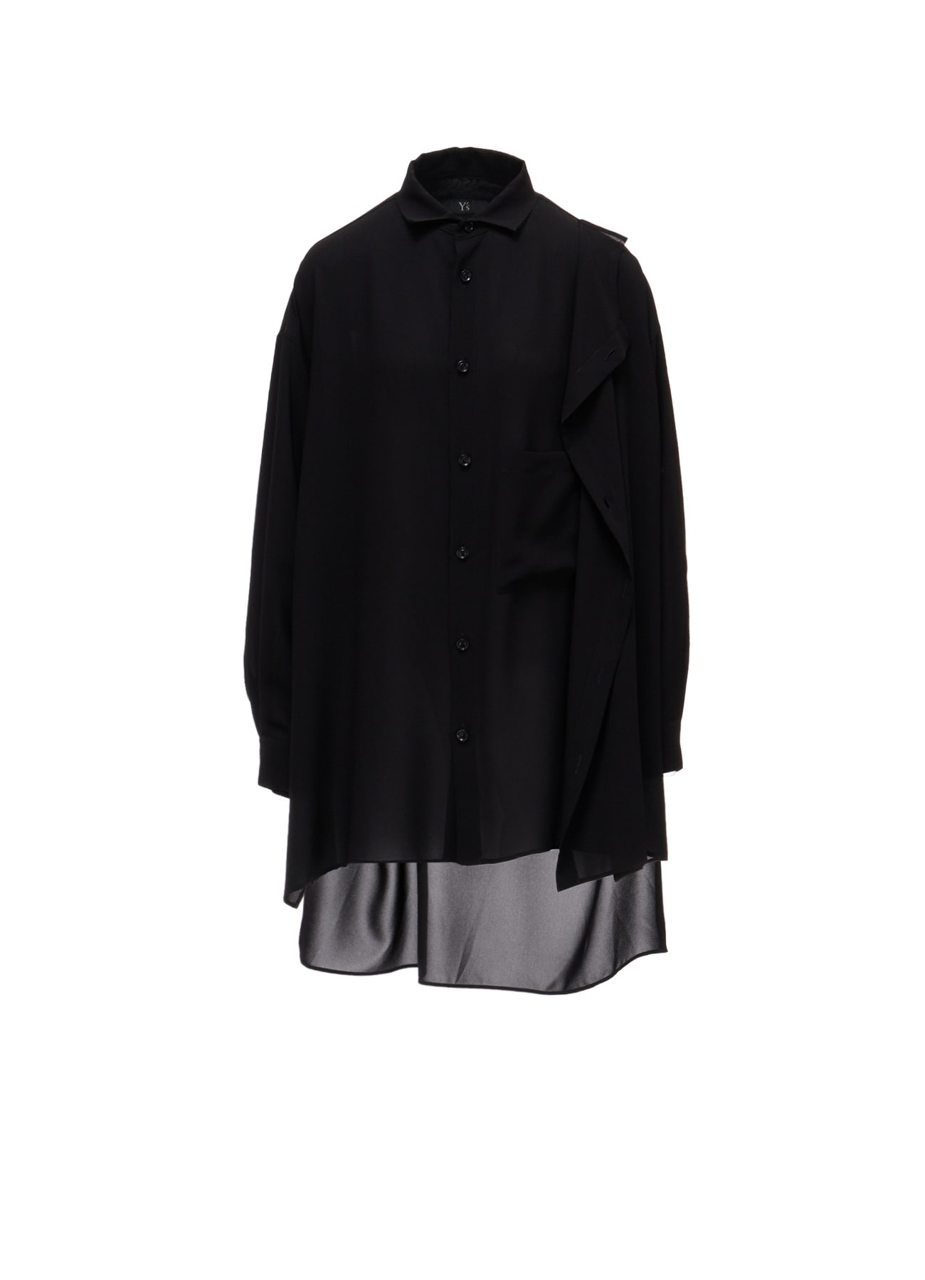 TA/PE GEORGETTE DOUBLE-LAYER BLOUSE