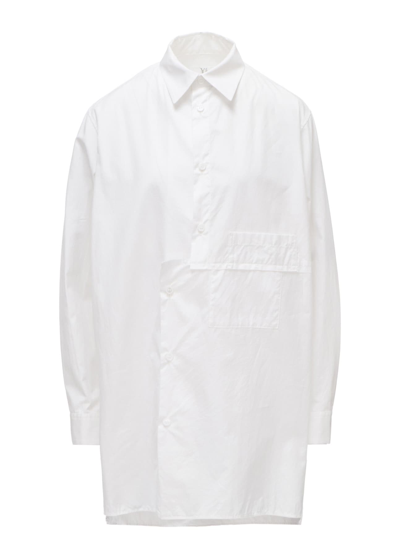 100/2 COTTON BROAD SHIFTED PANEL BLOUSE