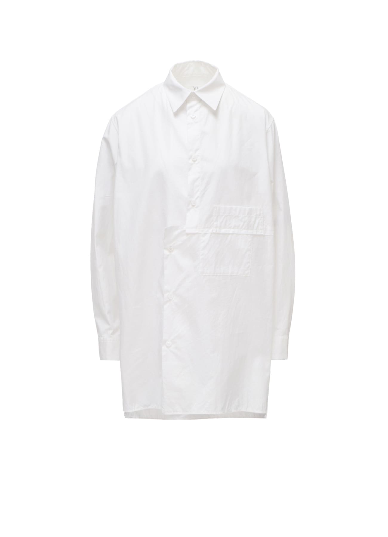 100/2 COTTON BROAD SHIFTED PANEL BLOUSE