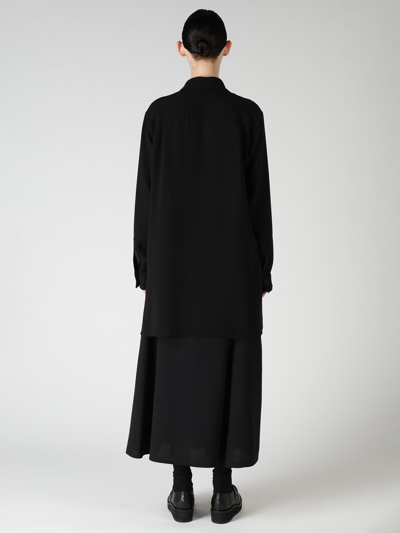 TA/PE GEORGETTE SHIFTED PANEL BLOUSE