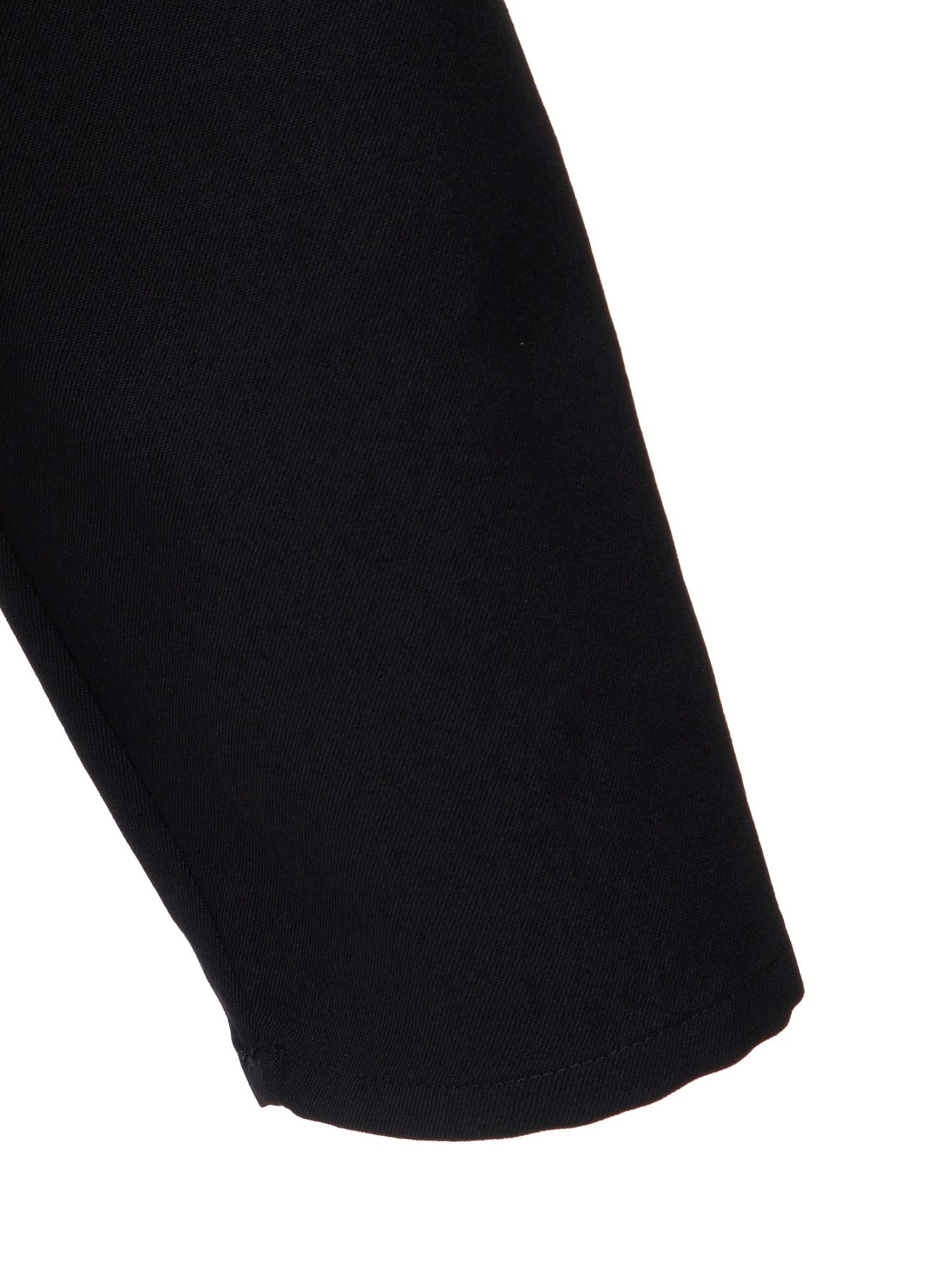 WOOL GABARDINE DRAPE BLOUSE