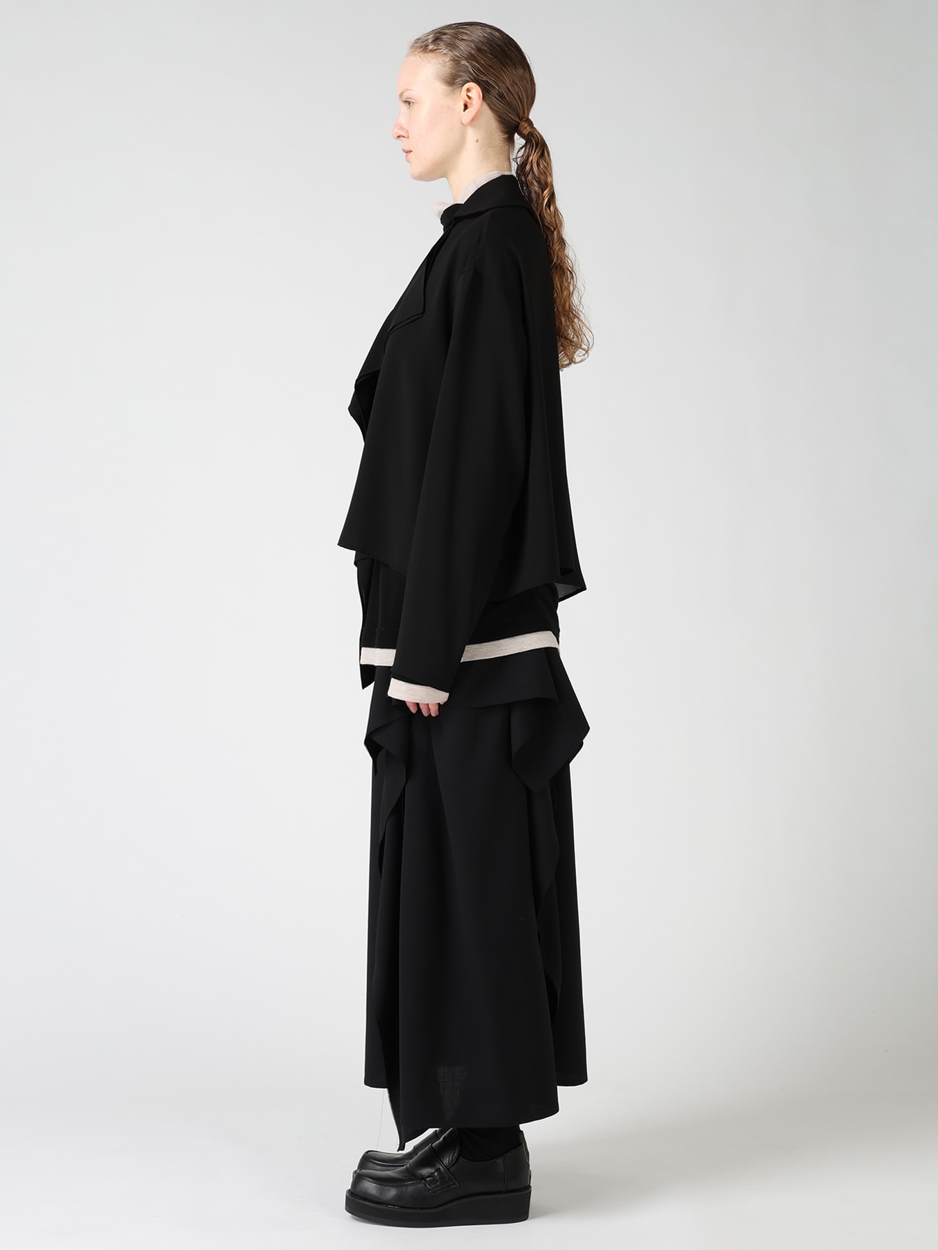 TA/PE GEORGETTE DRAPE BLOUSE