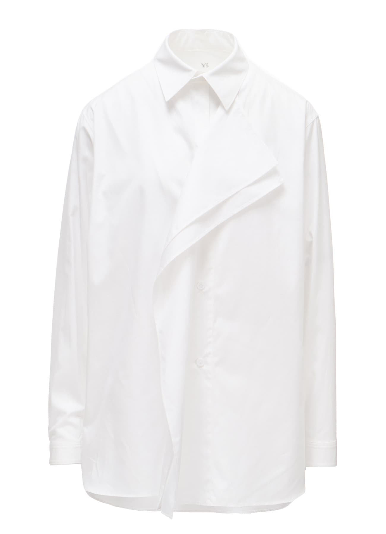 100/2 COTTON BROAD DOUBLE-FRONT GATHERED BLOUSE