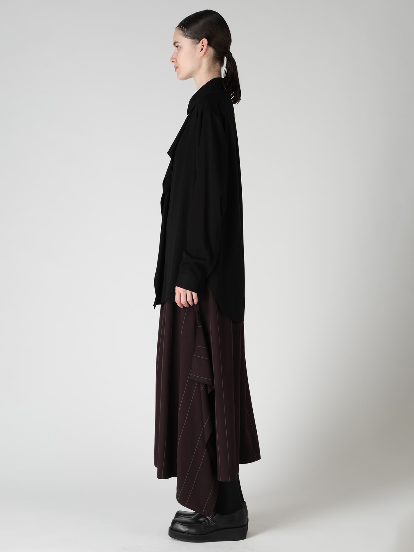 VISCOSE/TRIACETATE BLEND LEFT FRONT CLOTH BLOUSE