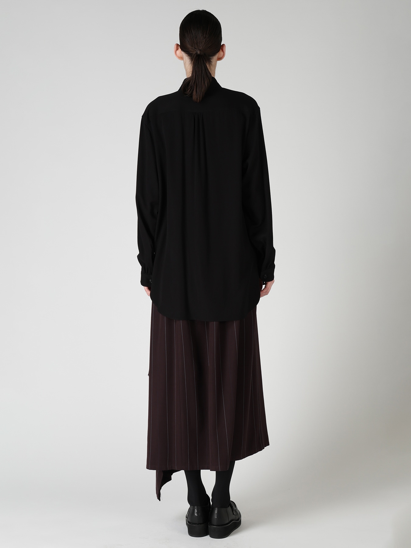 VISCOSE/TRIACETATE BLEND LEFT FRONT CLOTH BLOUSE