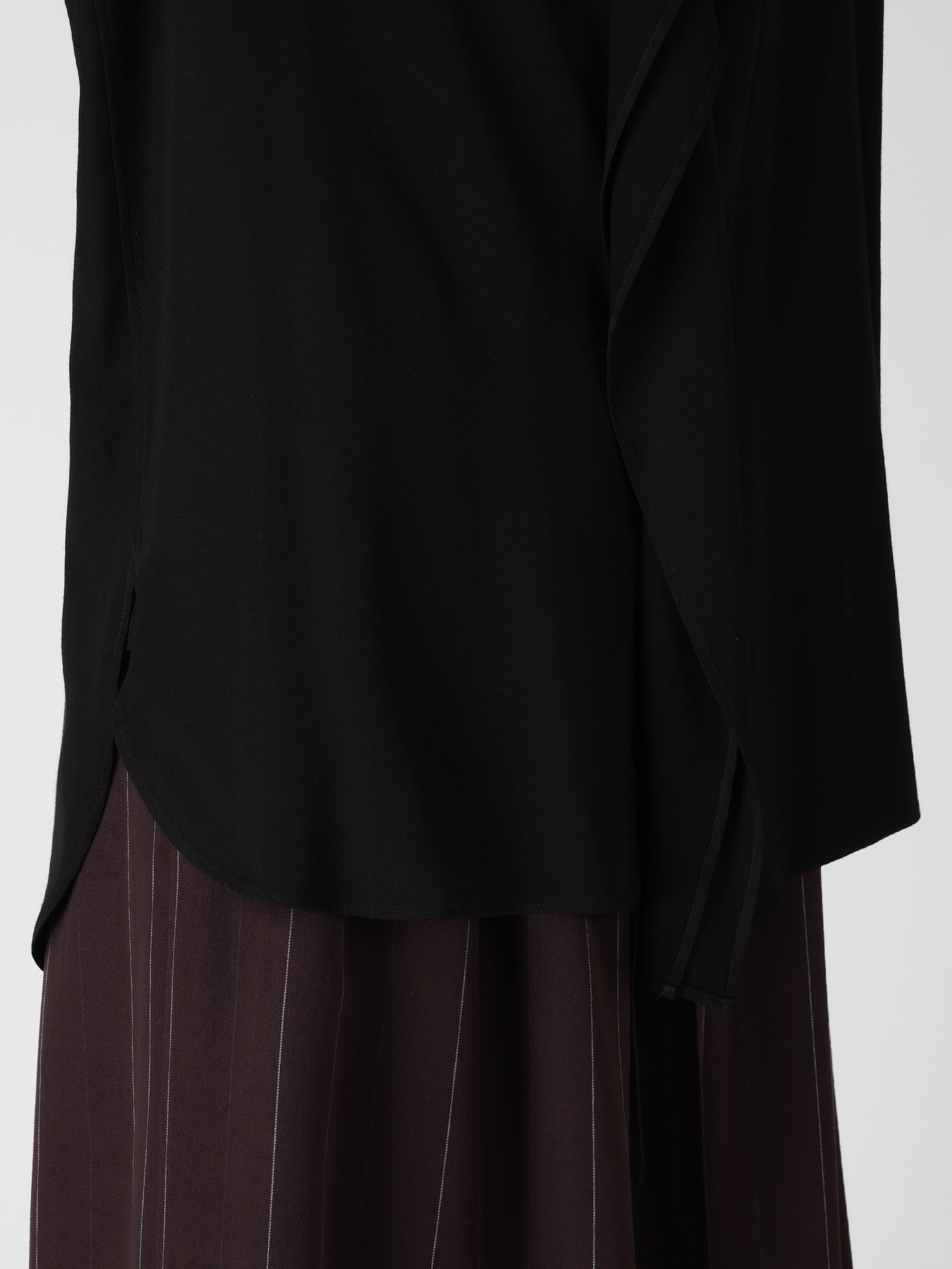 VISCOSE/TRIACETATE BLEND LEFT FRONT CLOTH BLOUSE