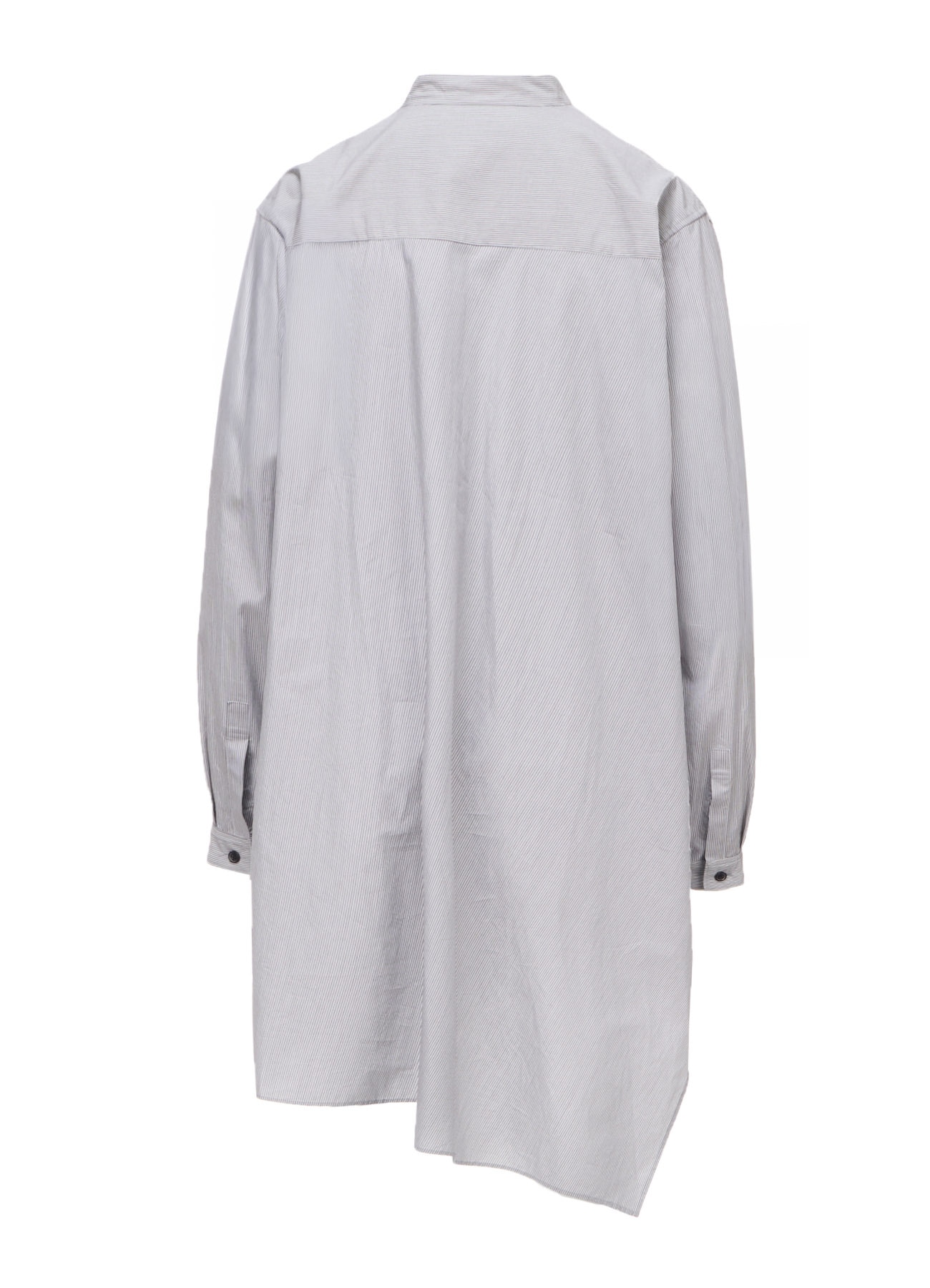"I WANT TO SEE" STAND COLLAR ASYMMETRIC BLOUSE