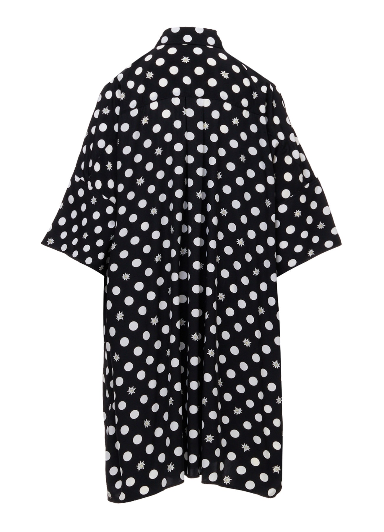 DOT FLOWER PRINT OVERSIZED BLOUSE