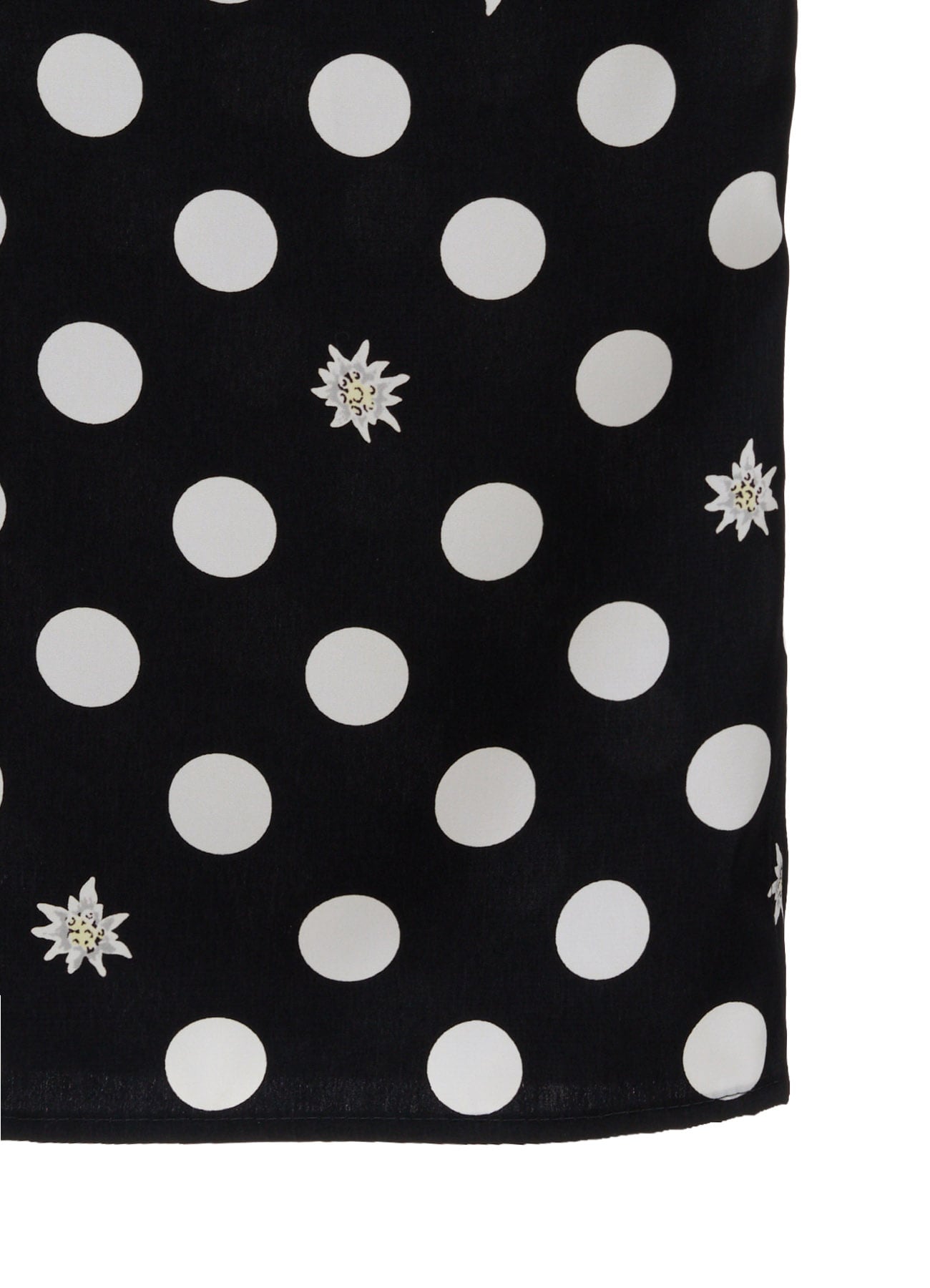 DOT FLOWER PRINT OVERSIZED BLOUSE