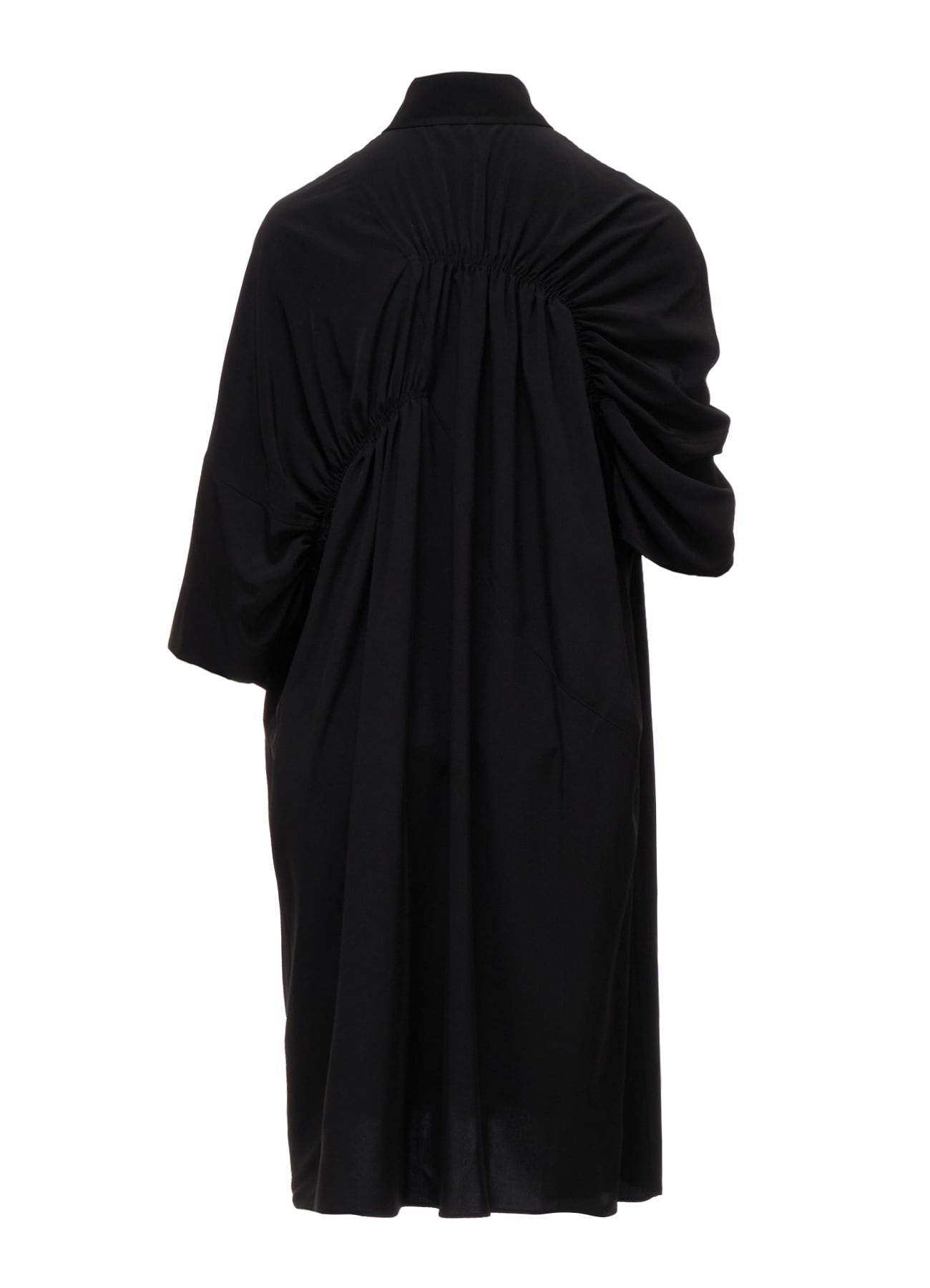 TA/PE SUPER VIYON TUSSER GATHERED OVERSIZED BLOUSE
