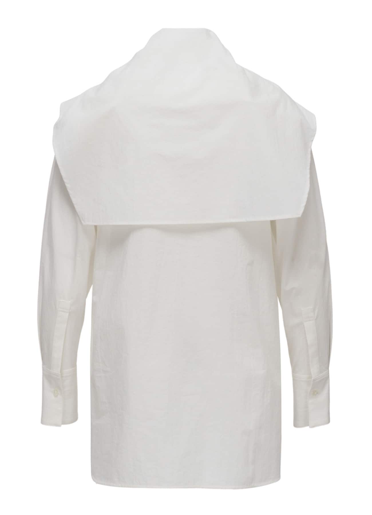 HARD-TWIST DOWNPROOF BIG COLLAR BLOUSE