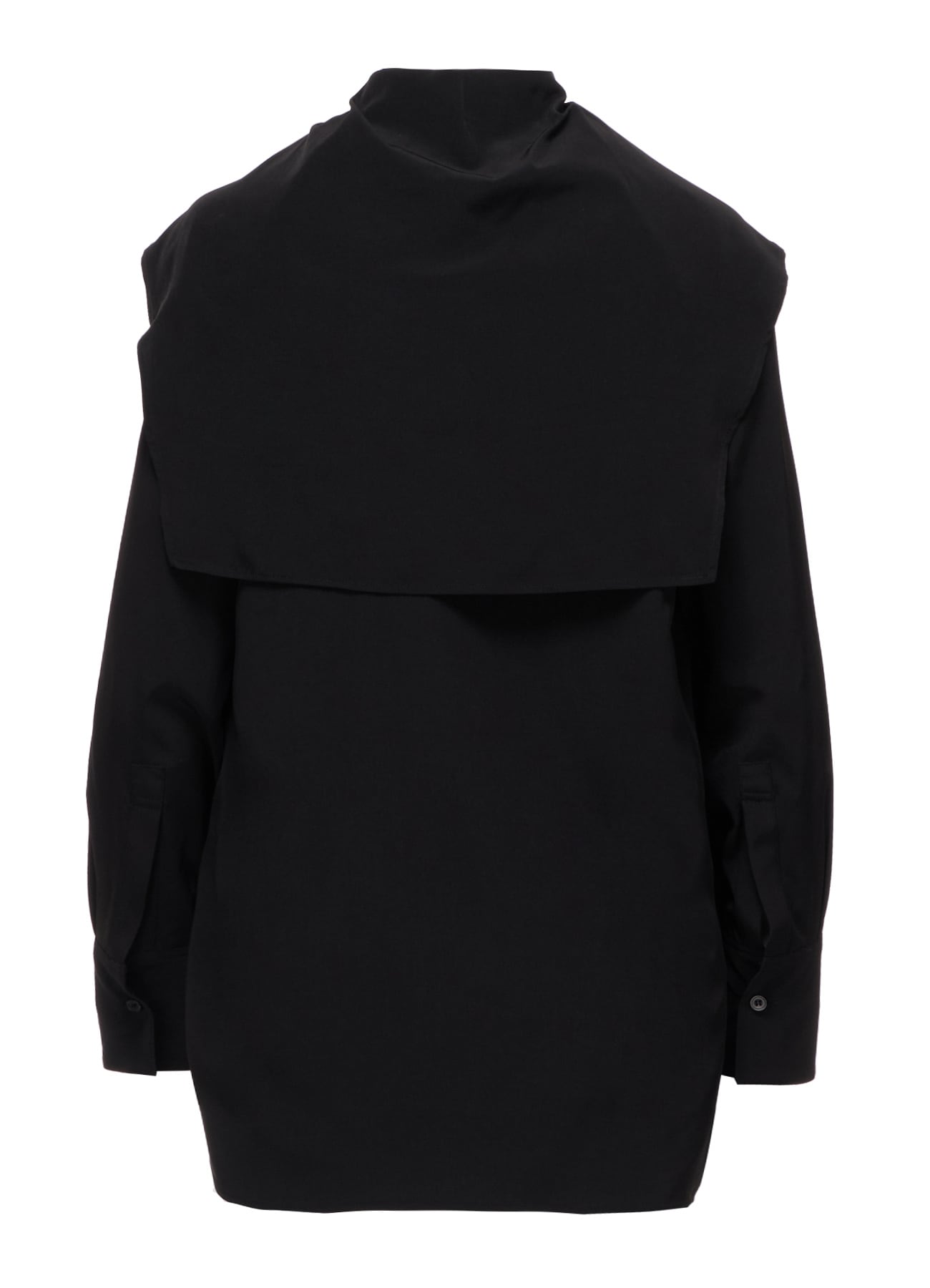 TA/PE SUPER VIYON TUSSER LARGE COLLAR BLOUSE