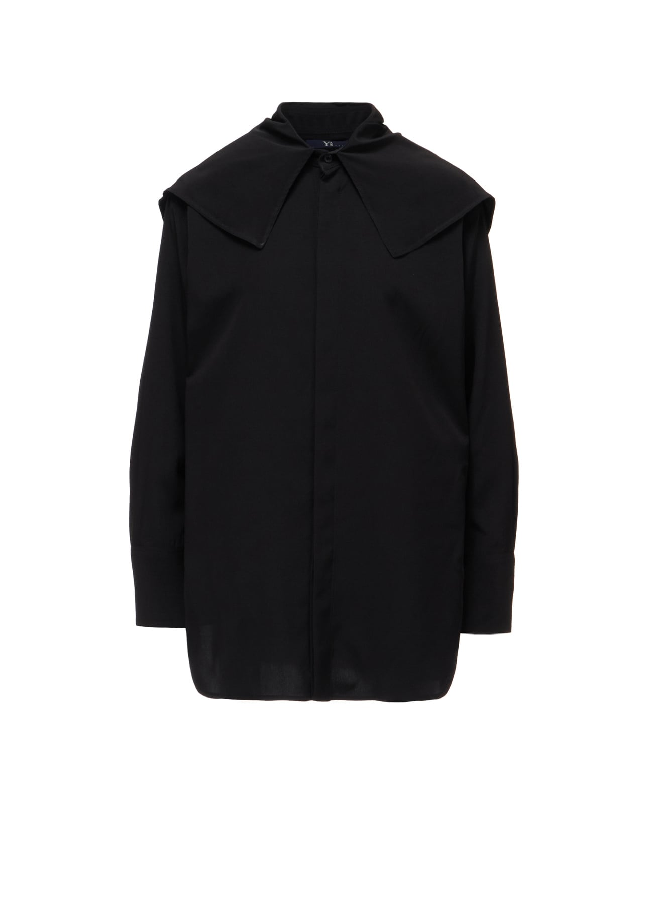 TA/PE SUPER VIYON TUSSER LARGE COLLAR BLOUSE