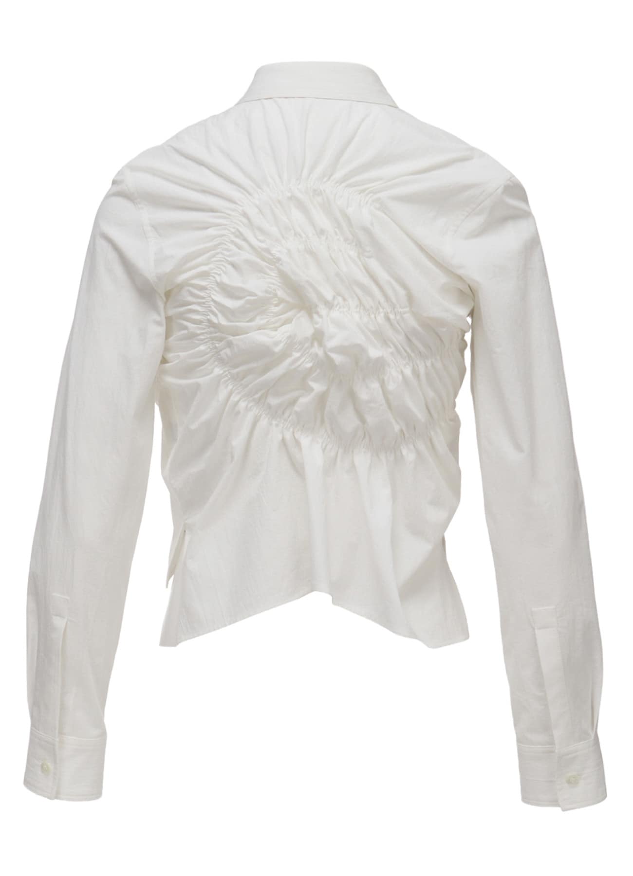HARD-TWIST DOWNPROOF RANDOM GATHERED BLOUSE