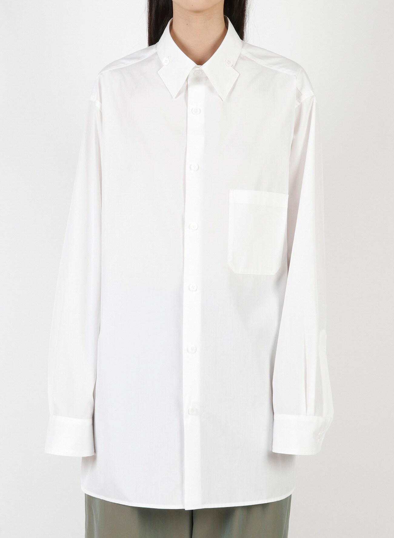 Y's BANG ON!No.144 Hollowed out Collar-shirts Type B Cotton broad