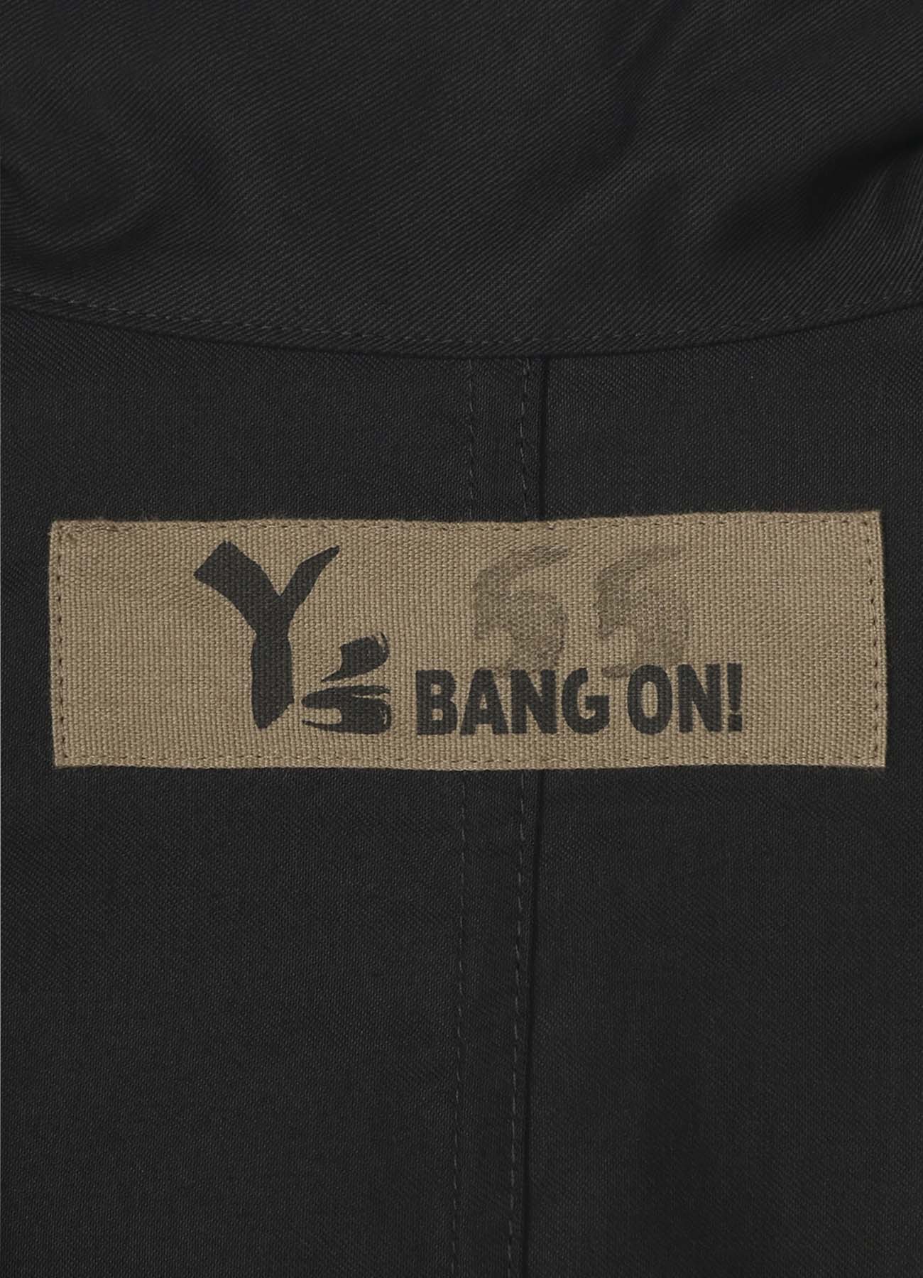 Y's BANG ON!No.55 Long Zipper-shirts Cotton twill