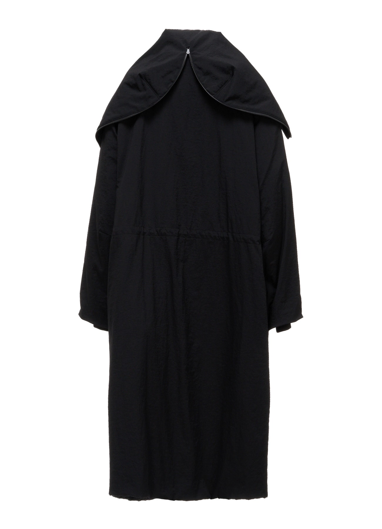 NYLON PADDED TASLAN OXFORD STAND HOODIE COAT