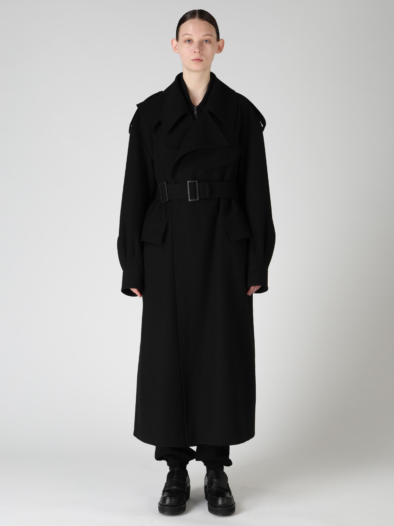 OLD MILITARY SERGE MOTO COAT