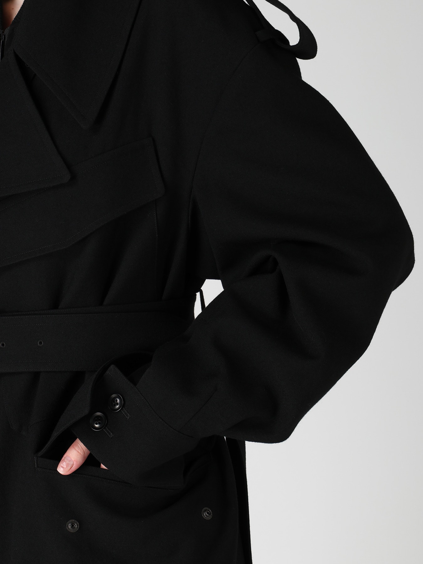 OLD MILITARY SERGE MOTO COAT