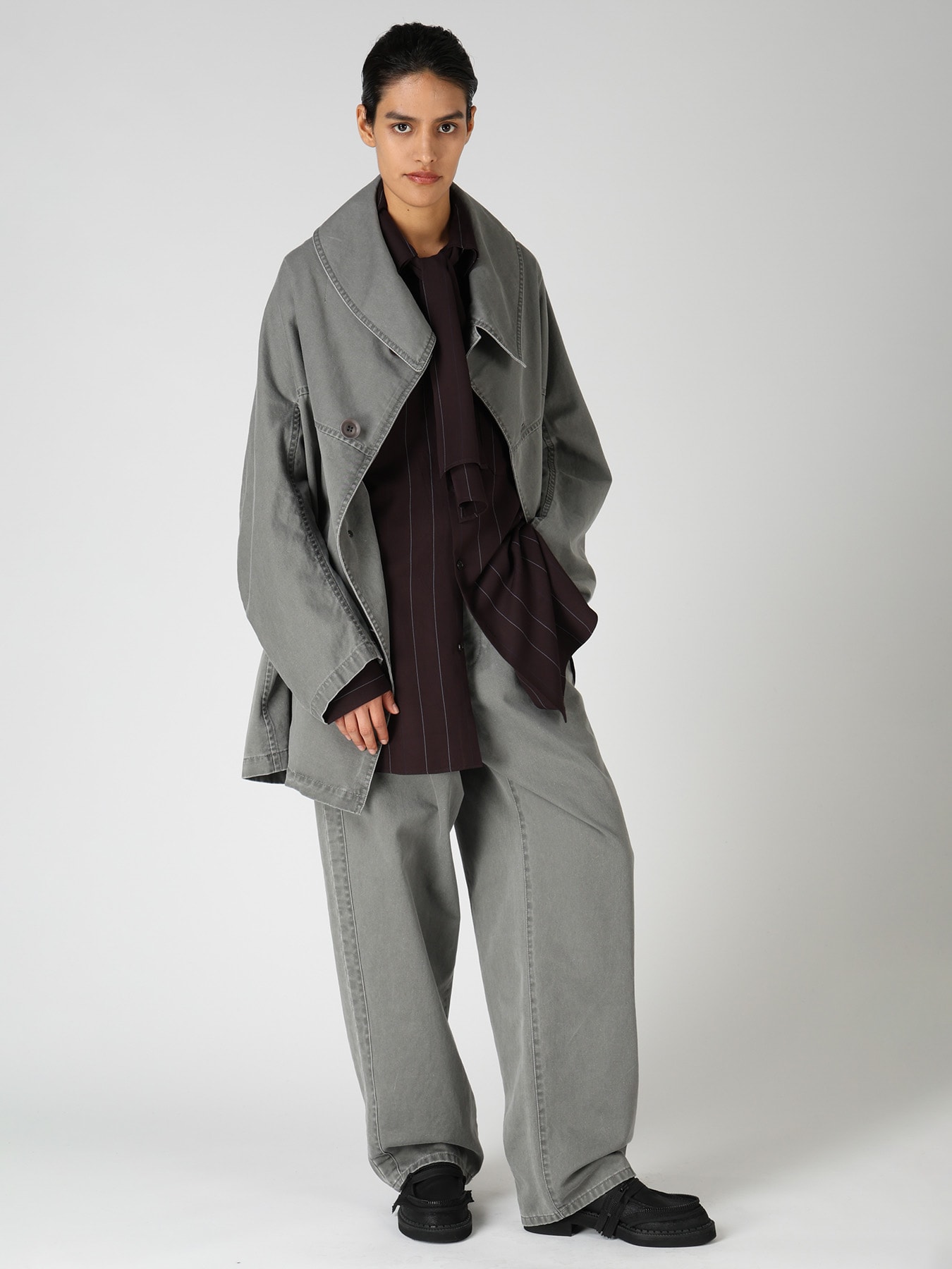 COTTON CHINO CLOTH SHORT COAT