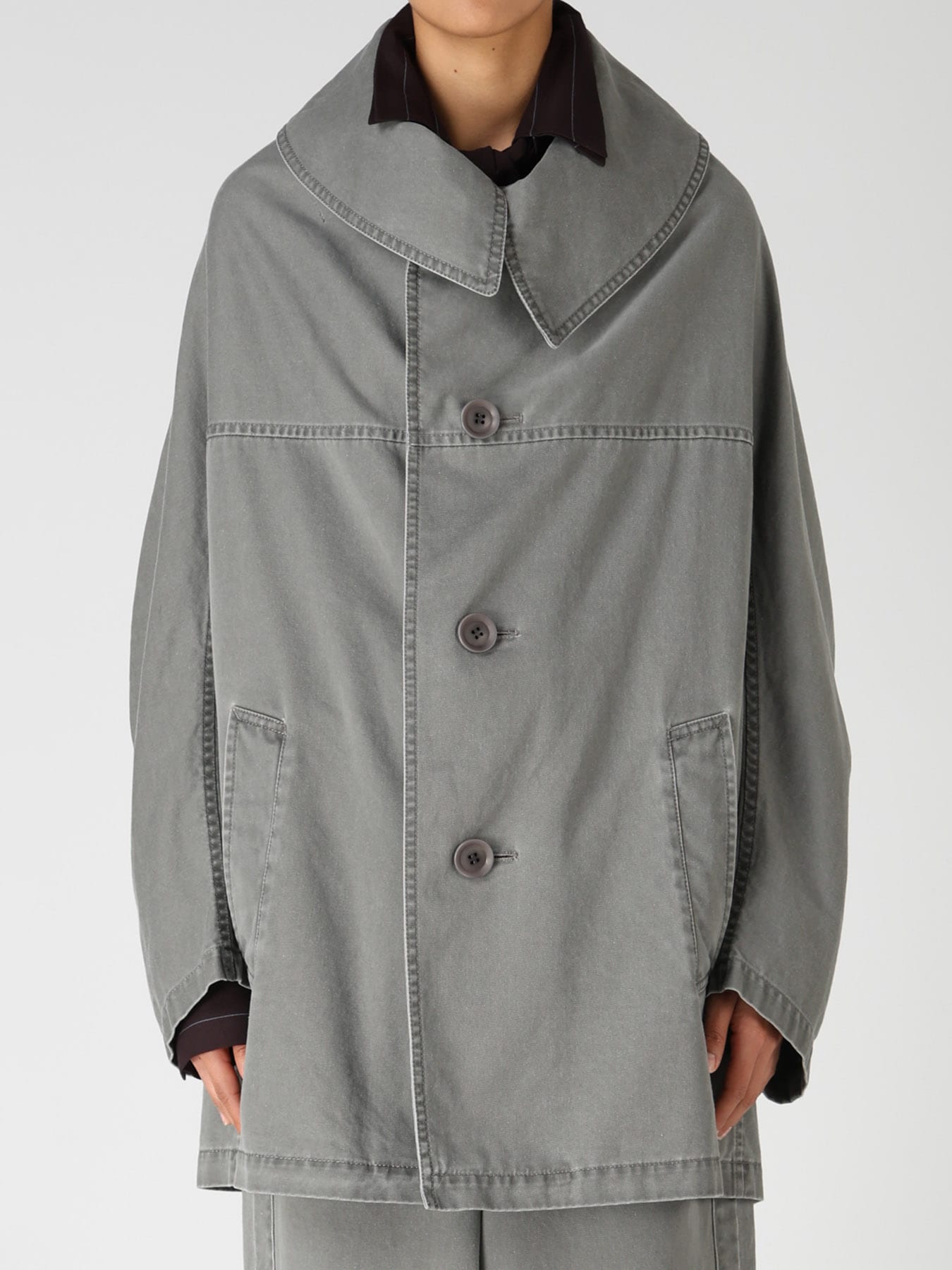 COTTON CHINO CLOTH SHORT COAT