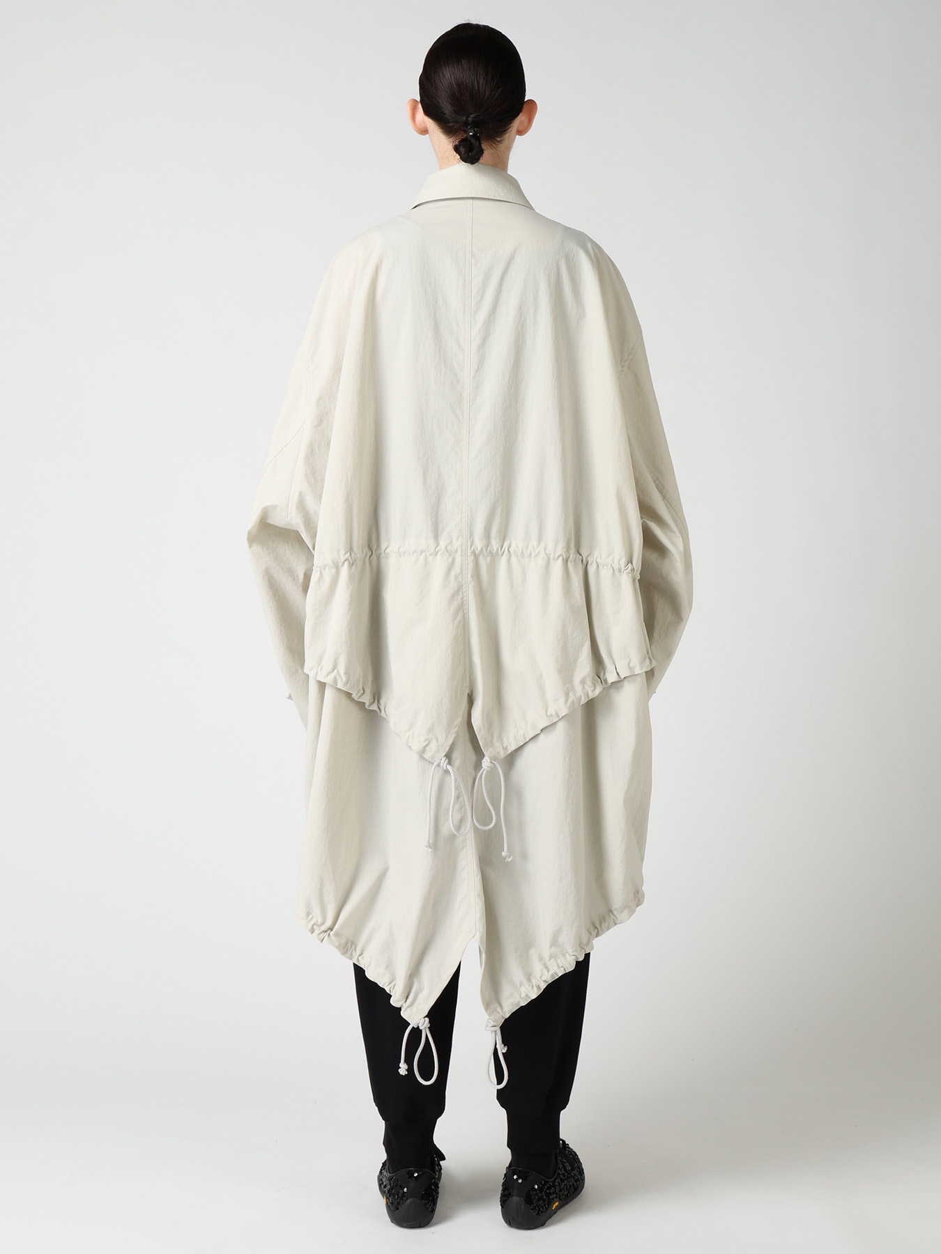 NY/ TASLAN OXFORD BACK TIERED COAT