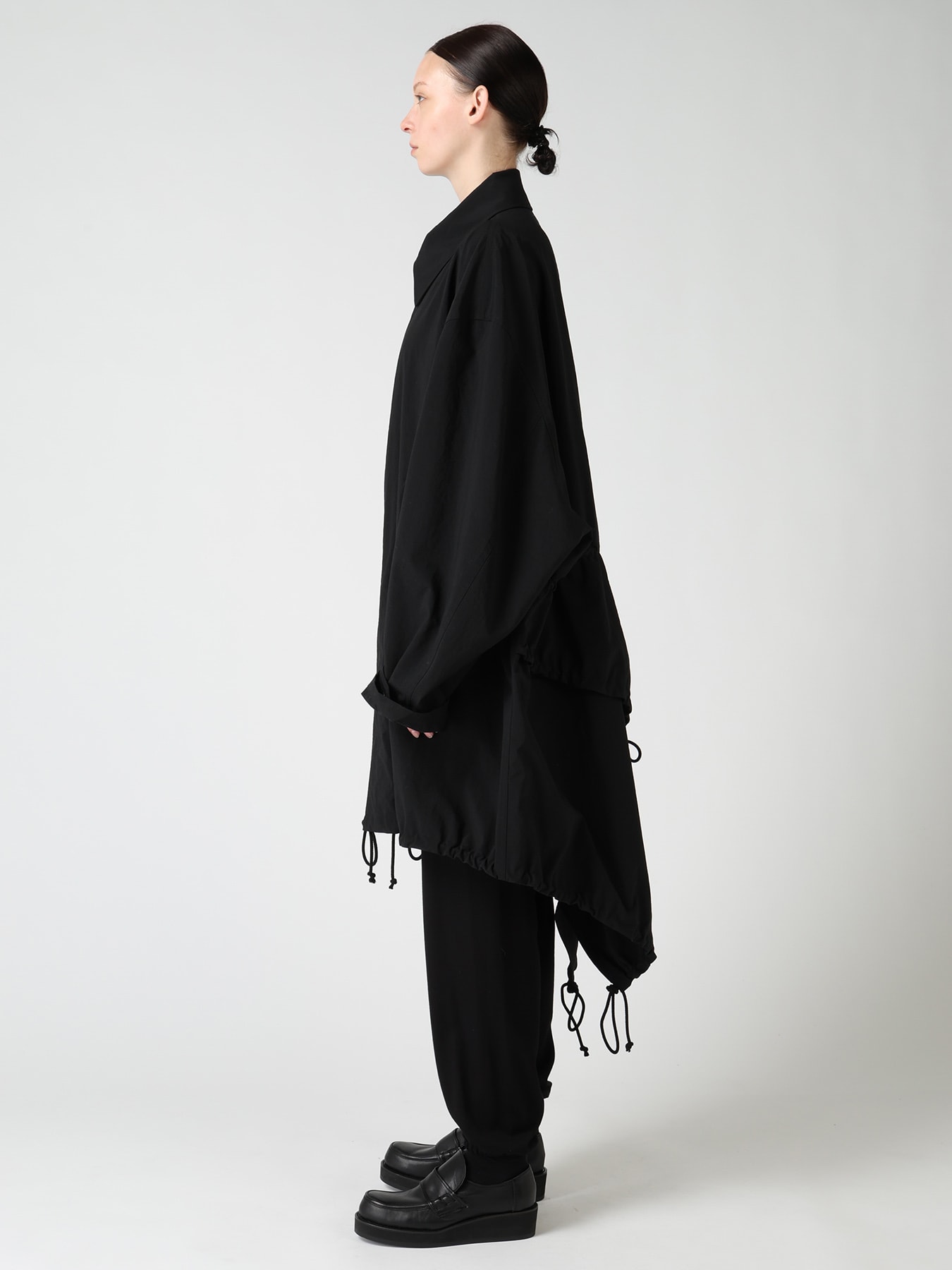 NY/ TASLAN OXFORD BACK TIERED COAT