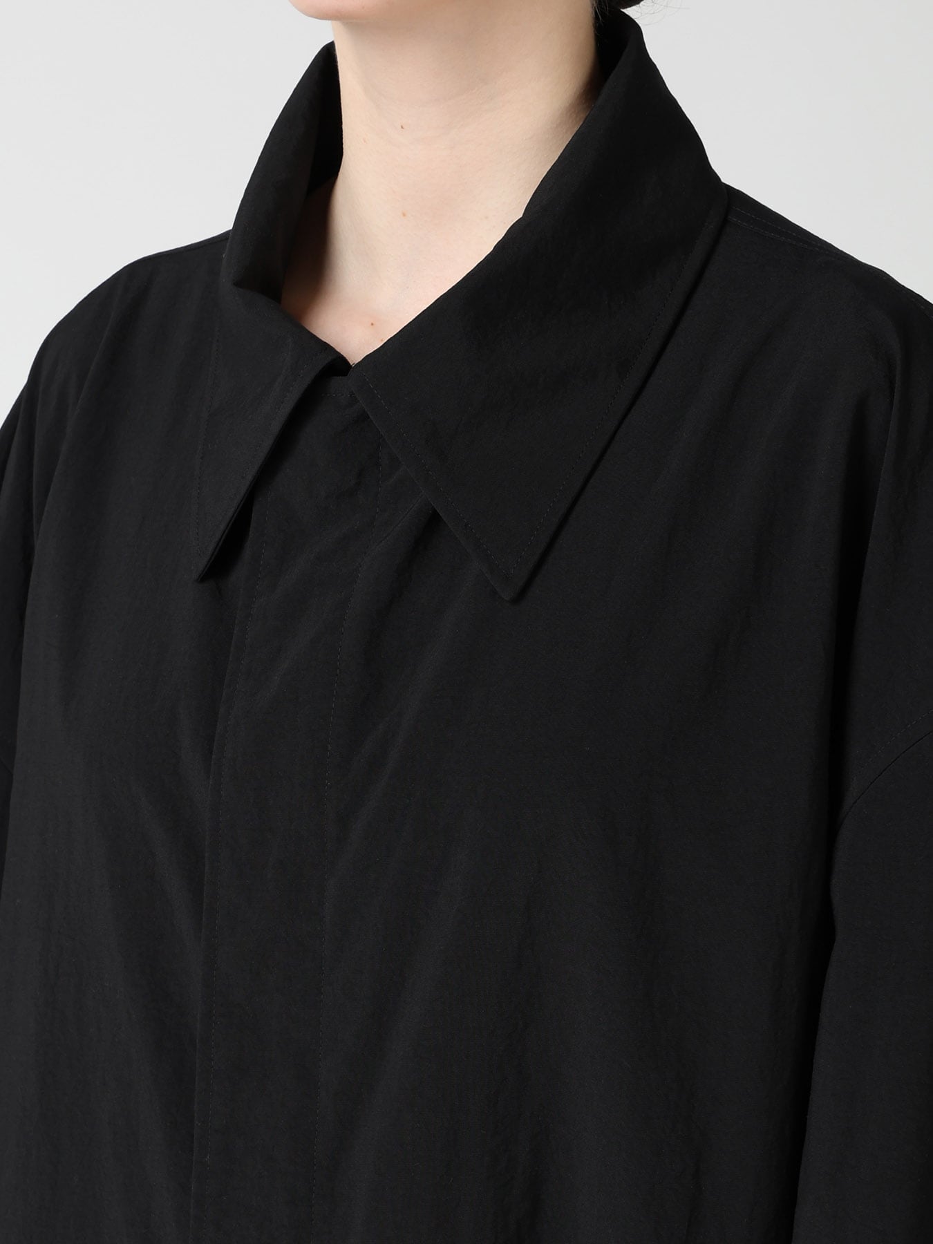NY/ TASLAN OXFORD BACK TIERED COAT