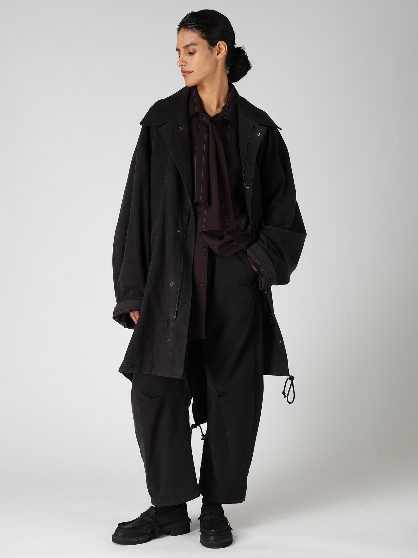 COTTON SUEDE MODS COAT