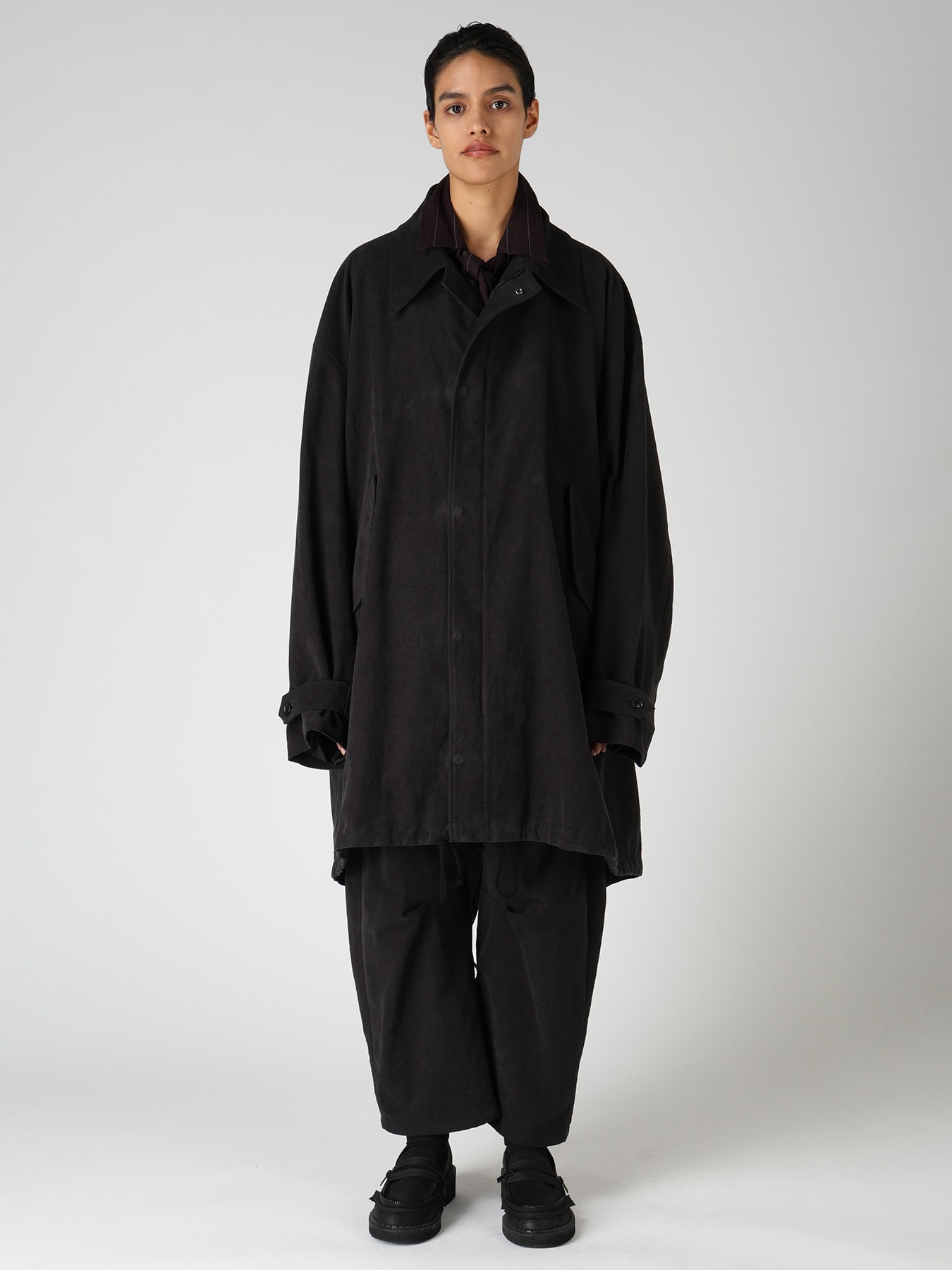 COTTON SUEDE MODS COAT