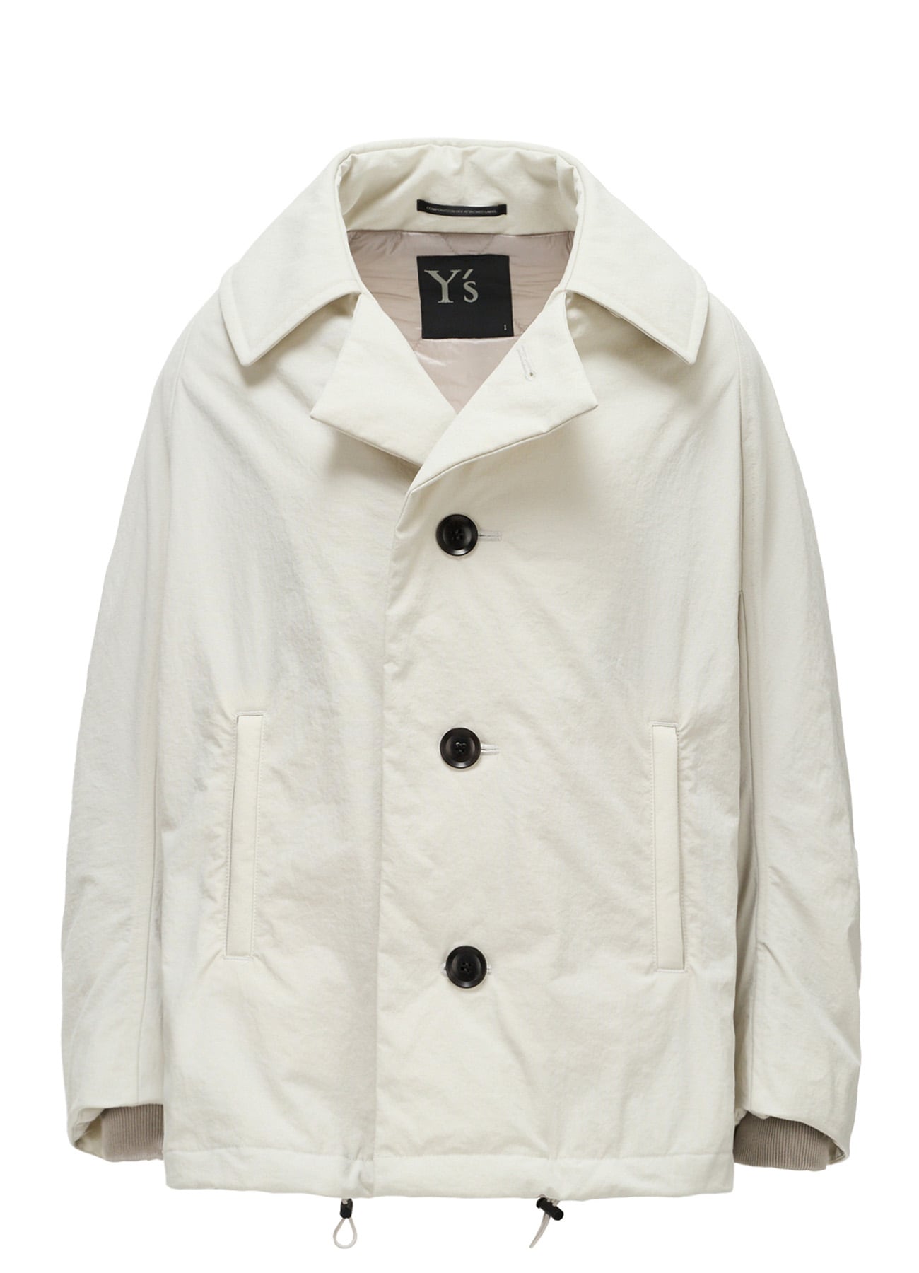 NYLON PADDED TASLAN OXFORD ARRANGED 3/4 SLEEVE COAT
