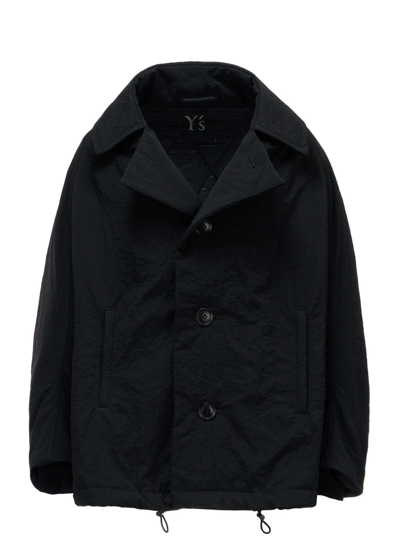 NYLON PADDED TASLAN OXFORD ARRANGED 3/4 SLEEVE COAT