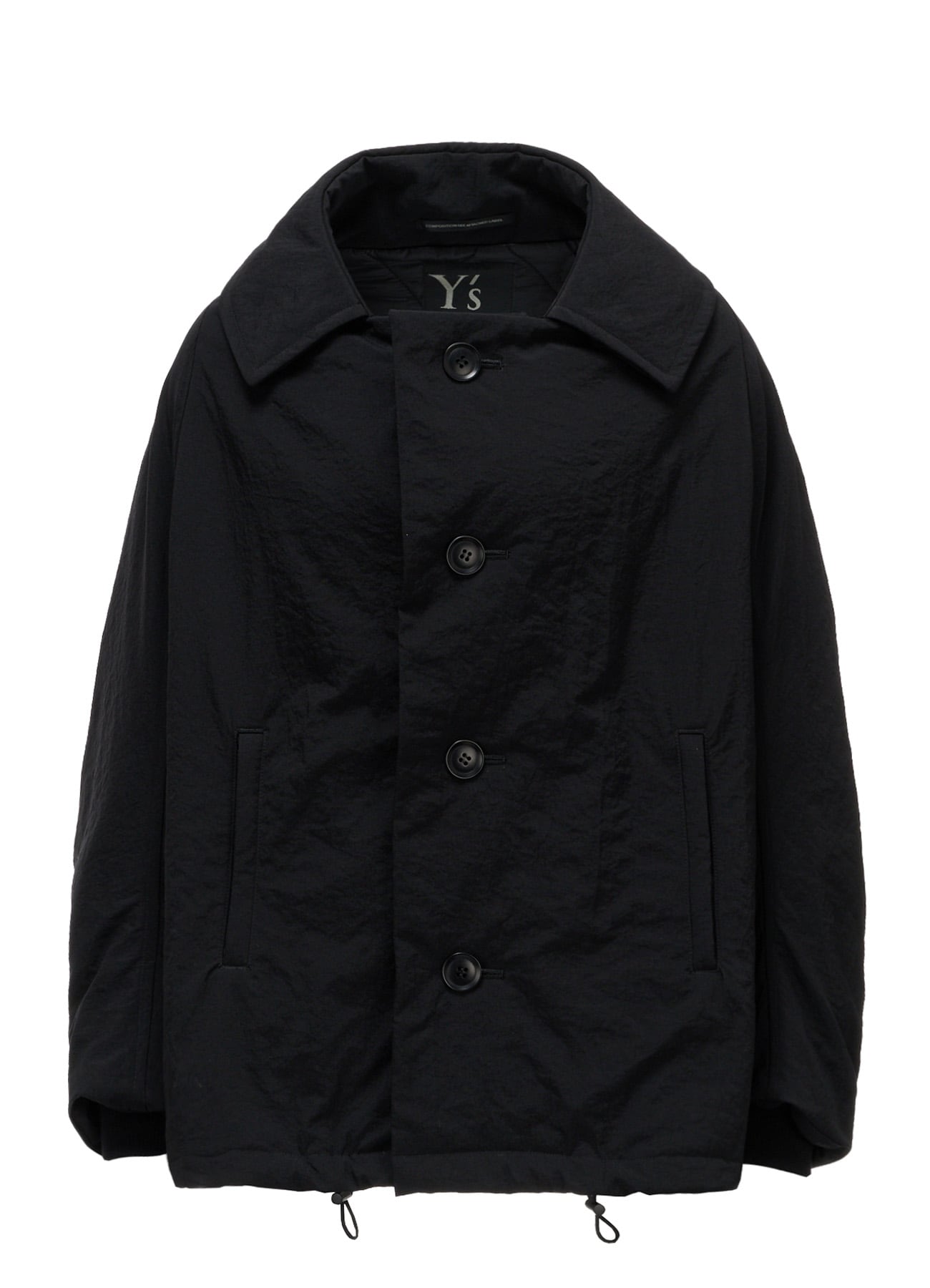 NYLON PADDED TASLAN OXFORD ARRANGED 3/4 SLEEVE COAT