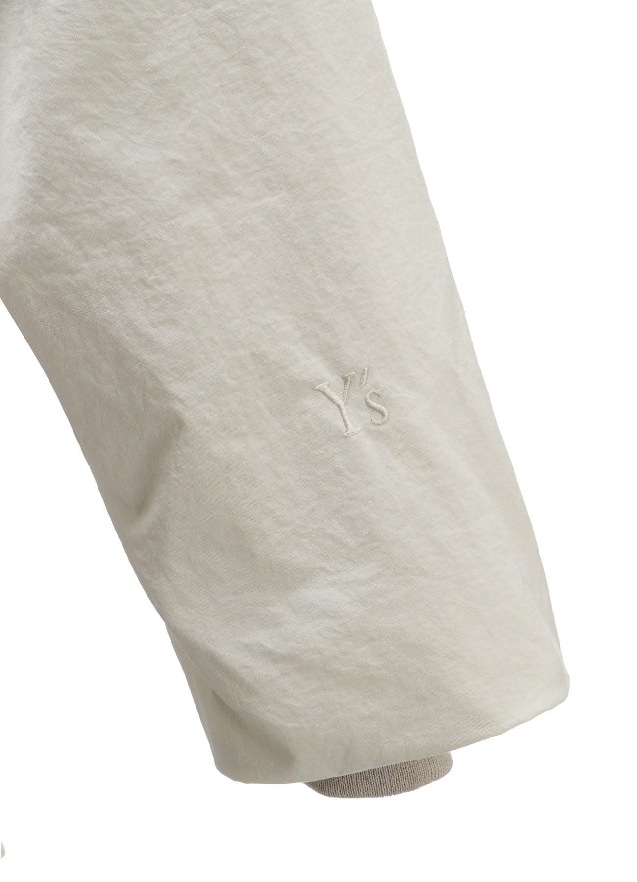 NYLON PADDED TASLAN OXFORD HOODED SHORT COAT