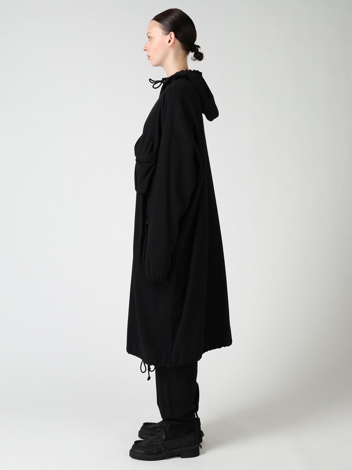 COTTON INLAY ZIPPER POCKET COAT