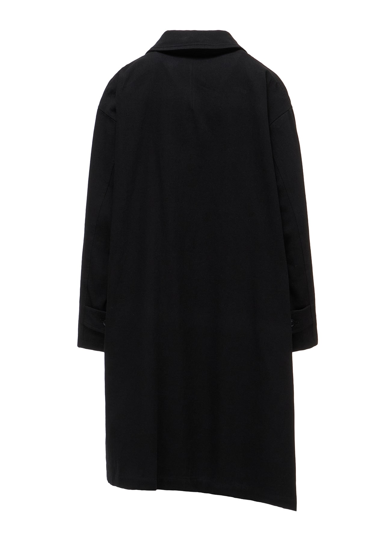COTTON FLAX ASYMMETRIC TRENCH COAT