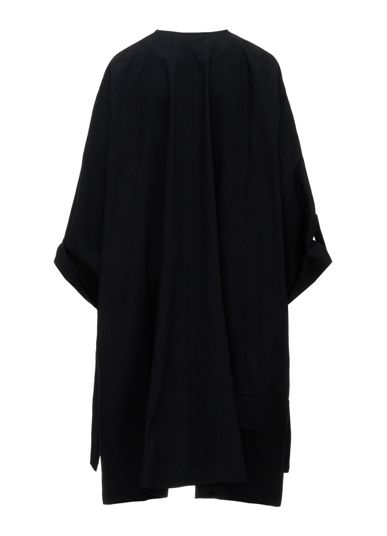 8OZ DENIM COLLARLESS DOLMAN COAT