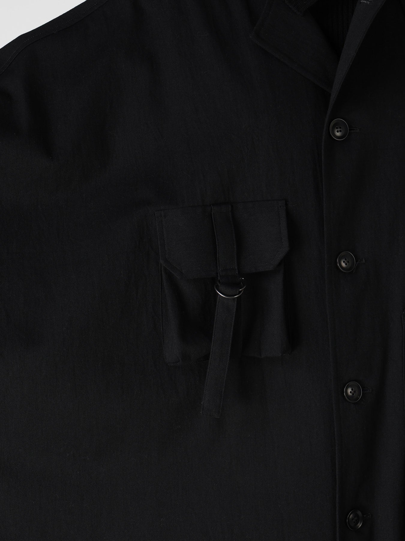 8OZ DENIM COLLARLESS DOLMAN COAT